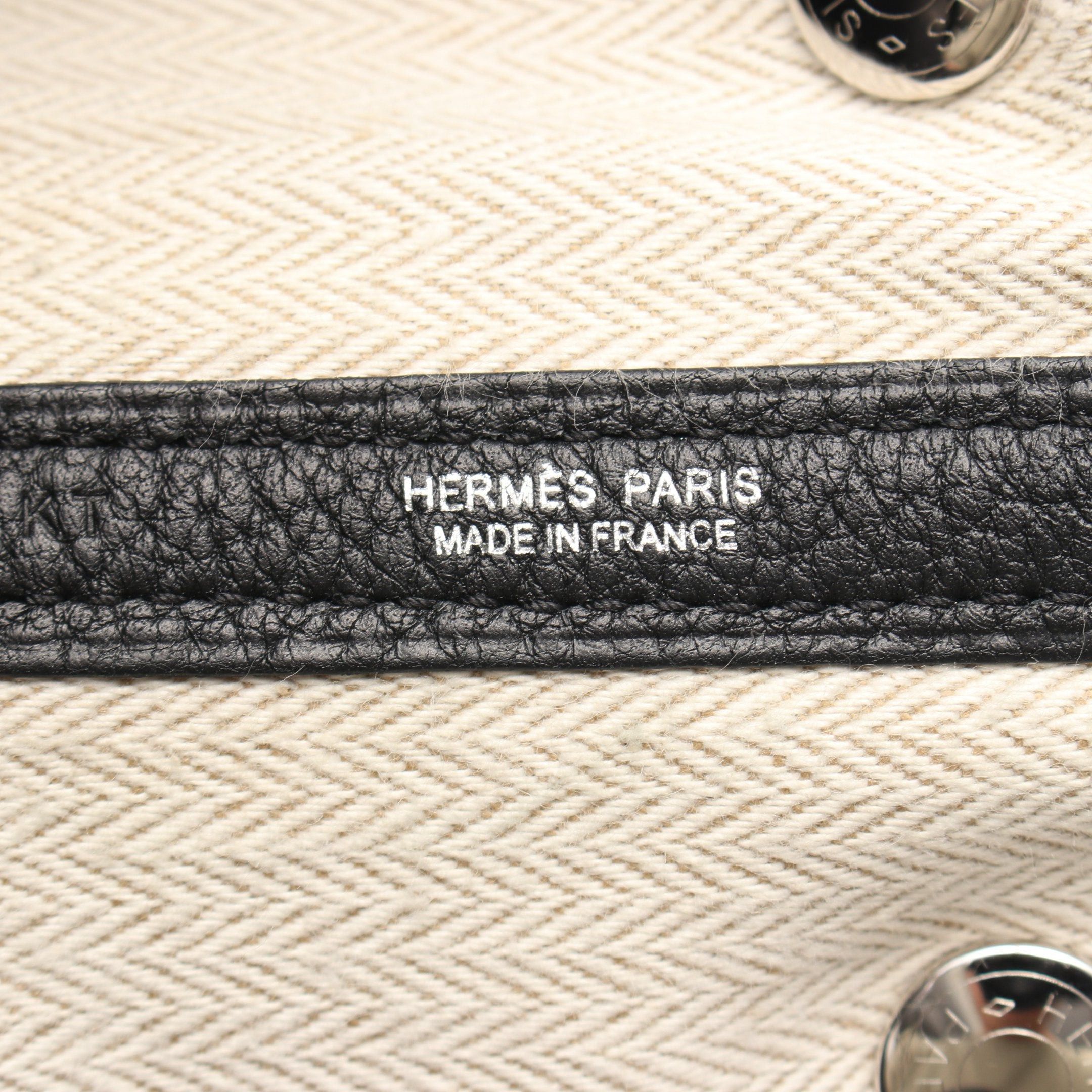 Hermes Hermes Garden Party Tpm Handbag Tote Bag Negonda Leather Black Silver Hardware T Stamp Size ONE SIZE - 4 Thumbnail