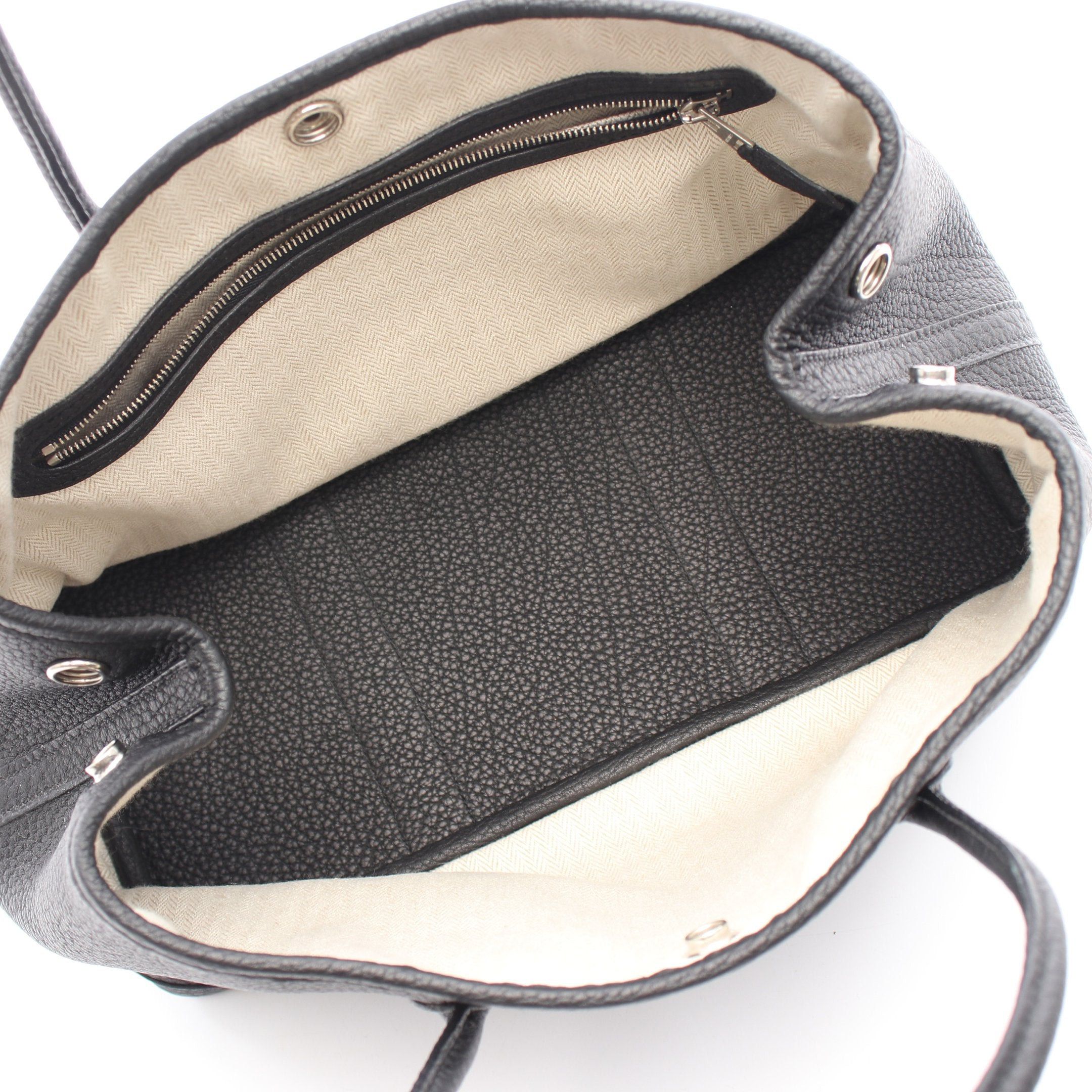 Hermes Hermes Garden Party Tpm Handbag Tote Bag Negonda Leather Black Silver Hardware T Stamp Size ONE SIZE - 3 Thumbnail