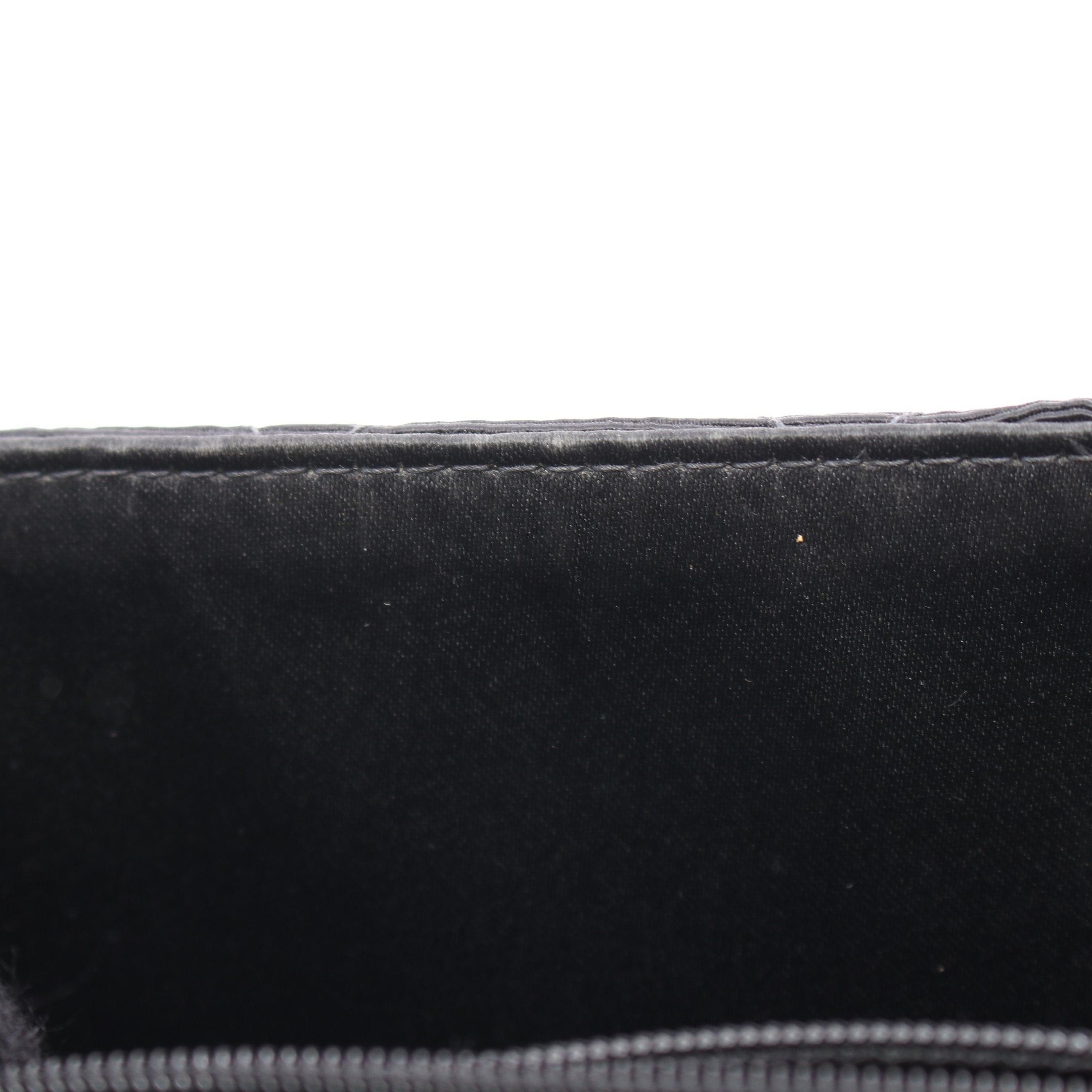 Chanel Chanel Matelasse Single Flap Chain Shoulder Bag Canvas Black Gold Hardware Size ONE SIZE - 11 Thumbnail