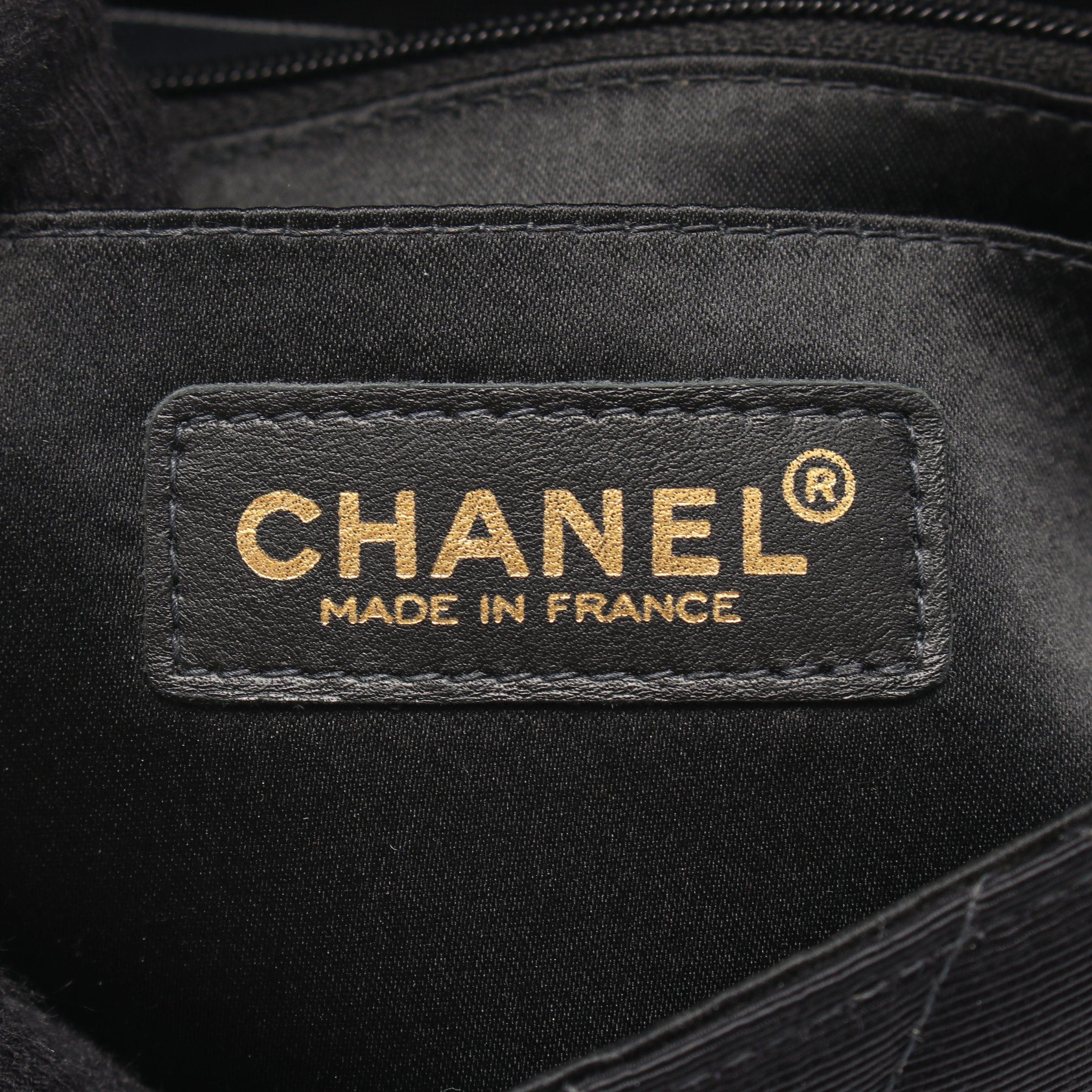 Chanel Chanel Matelasse Single Flap Chain Shoulder Bag Canvas Black Gold Hardware Size ONE SIZE - 4 Thumbnail