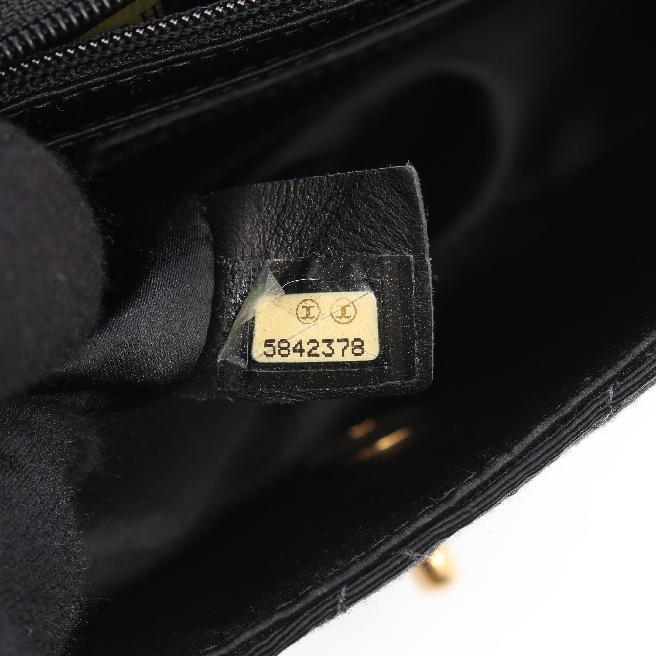 Chanel Chanel Matelasse Single Flap Chain Shoulder Bag Canvas Black Gold Hardware Size ONE SIZE - 5 Thumbnail