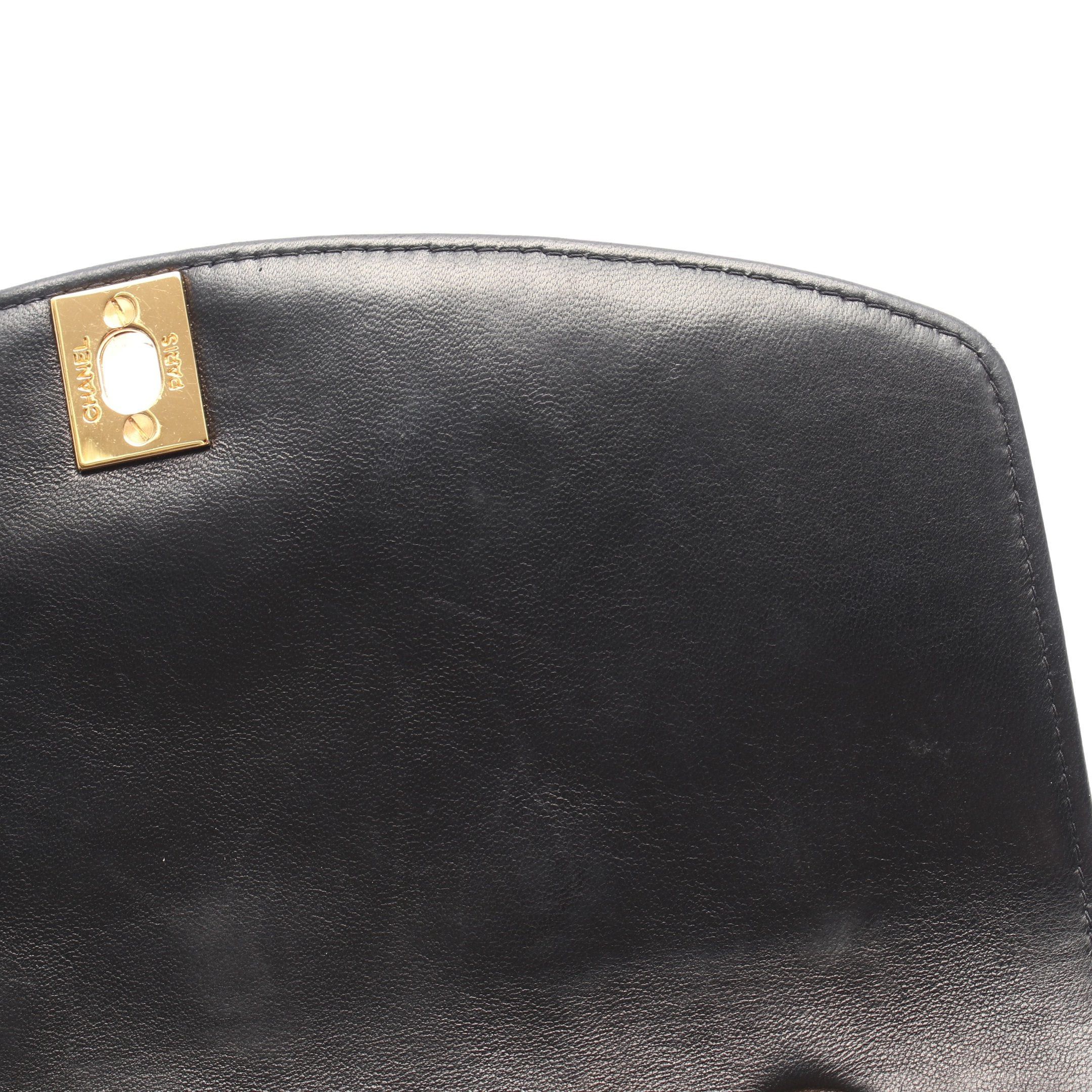 Chanel Chanel Matelasse Diana Flap Chain Shoulder Bag Lambskin Black Gold Hardware Size ONE SIZE - 6 Thumbnail
