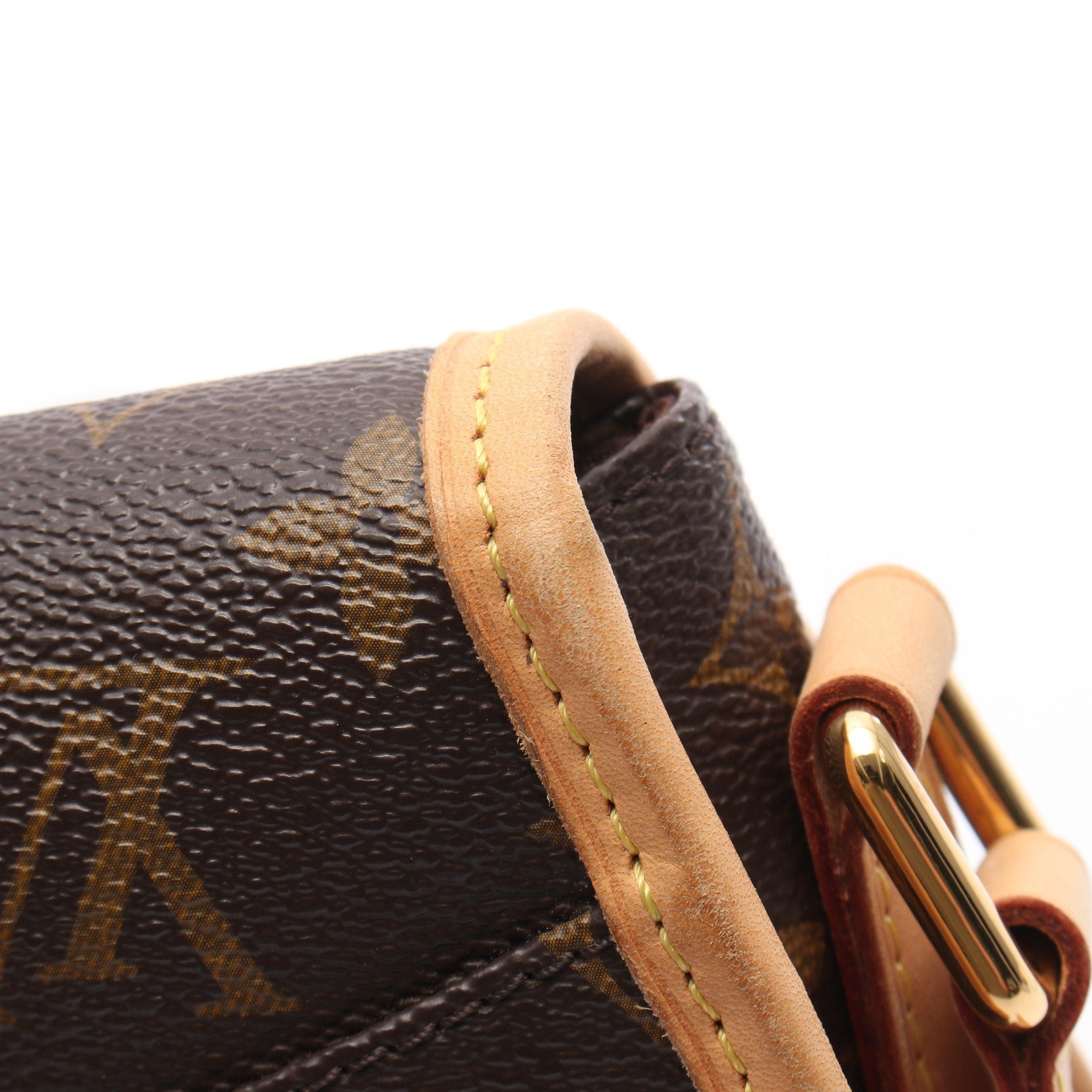 Louis Vuitton Louis Vuitton Menilmontant Pm Monogram Shoulder Bag Leather Brown Size ONE SIZE - 7 Thumbnail