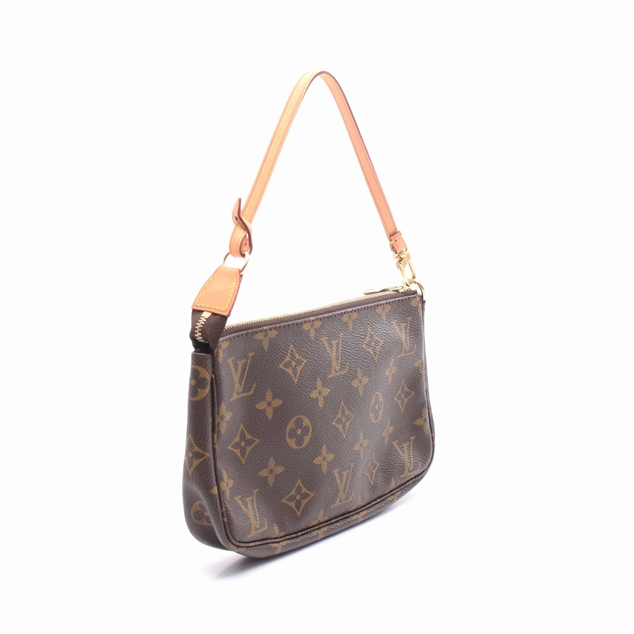 Louis Vuitton Louis Vuitton Pochette Accessoires Monogram Handbag Leather Brown Size ONE SIZE - 2 Thumbnail