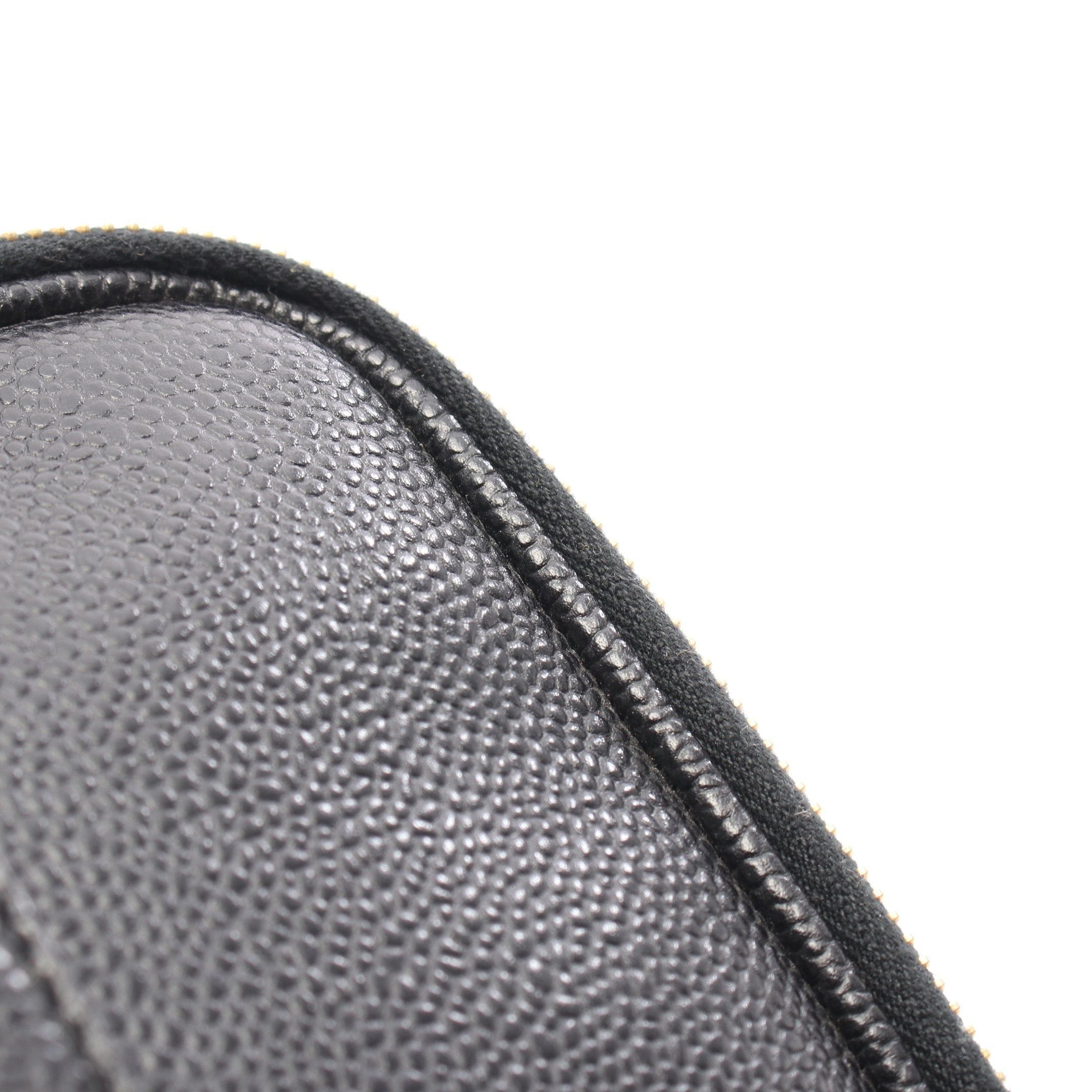 Chanel Chanel Coco Mark Vanity Bag Caviar Skin Black Gold Hardware Size ONE SIZE - 8 Thumbnail