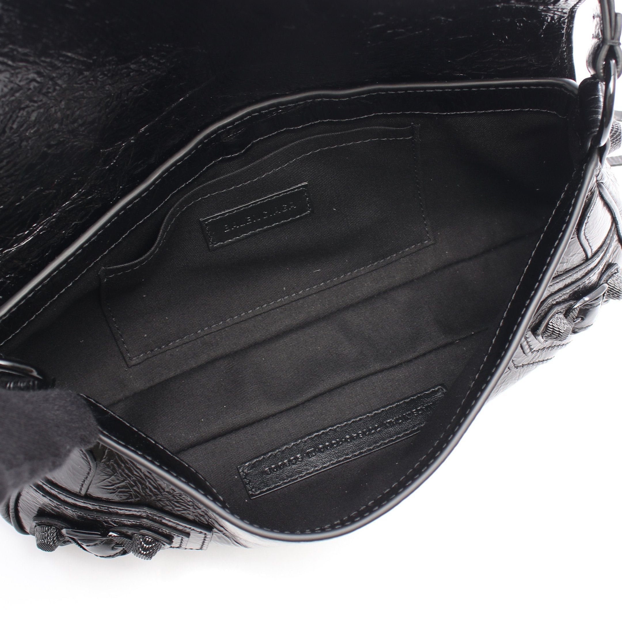 Balenciaga Balenciaga Le Cagoule S Shoulder Bag Leather Black Size ONE SIZE - 3 Thumbnail