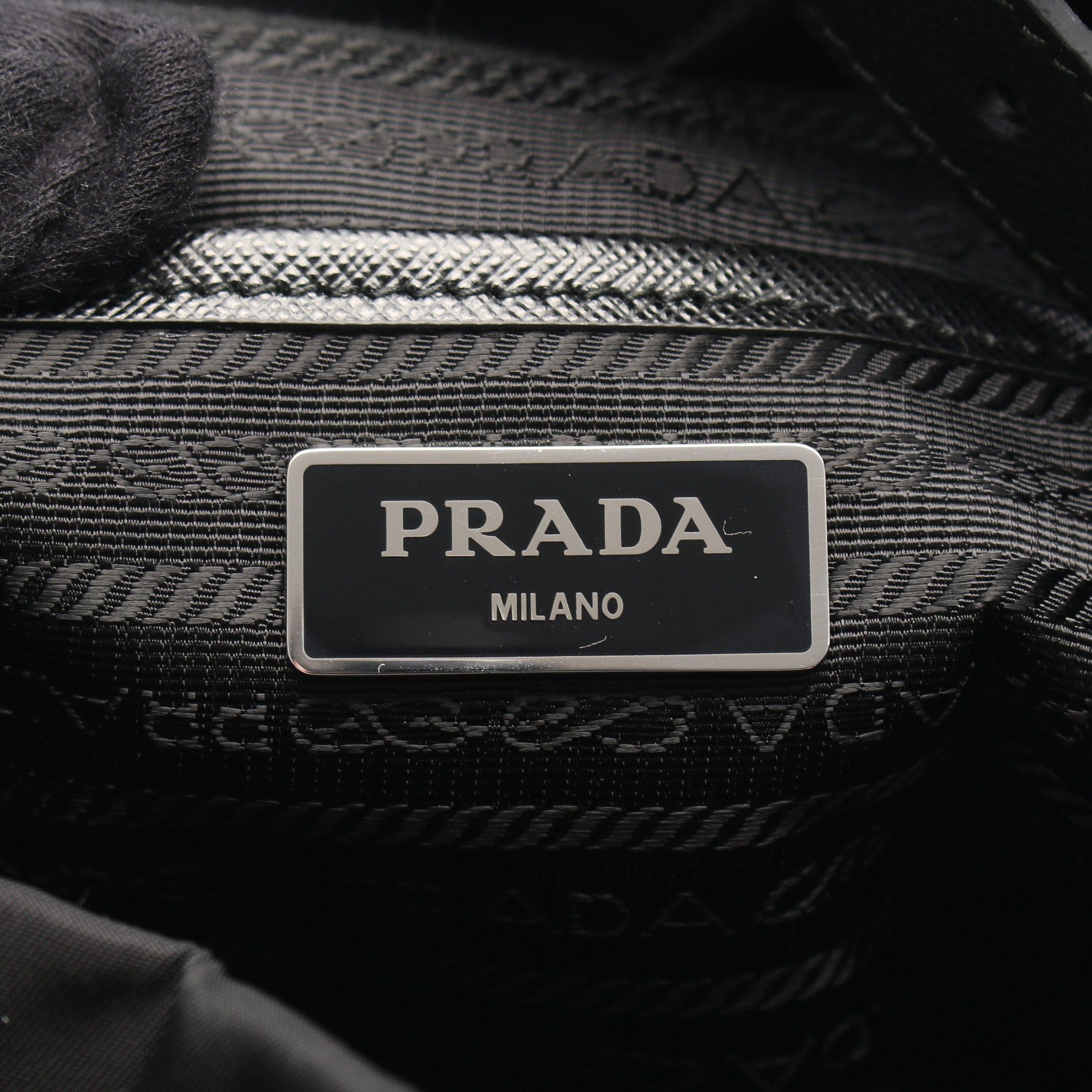 Prada Prada Vela Backpack Rucksack Nylon Saffiano Leather Black Size ONE SIZE - 4 Thumbnail