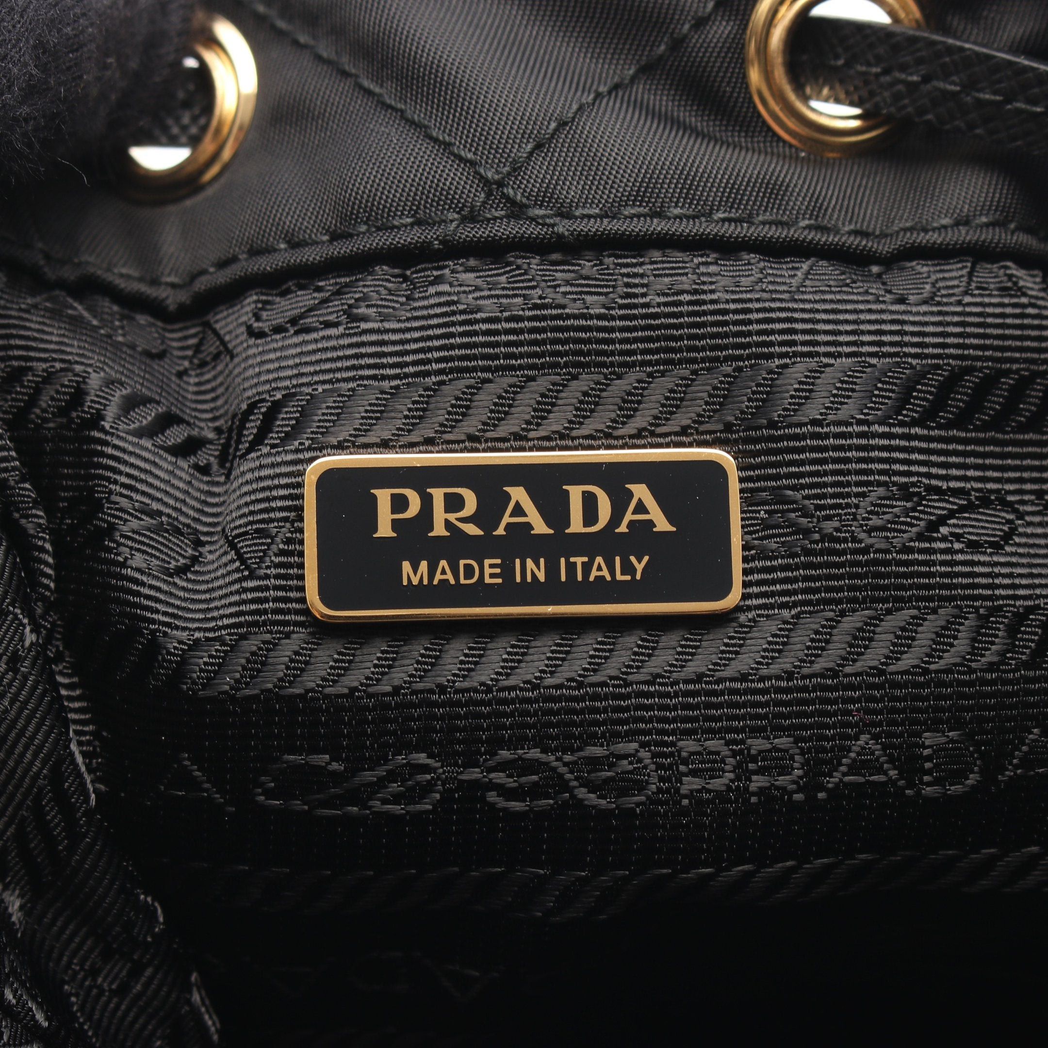 Prada Prada Vela Handbag Chain Nylon Saffiano Leather Black Purse Size ONE SIZE - 4 Thumbnail