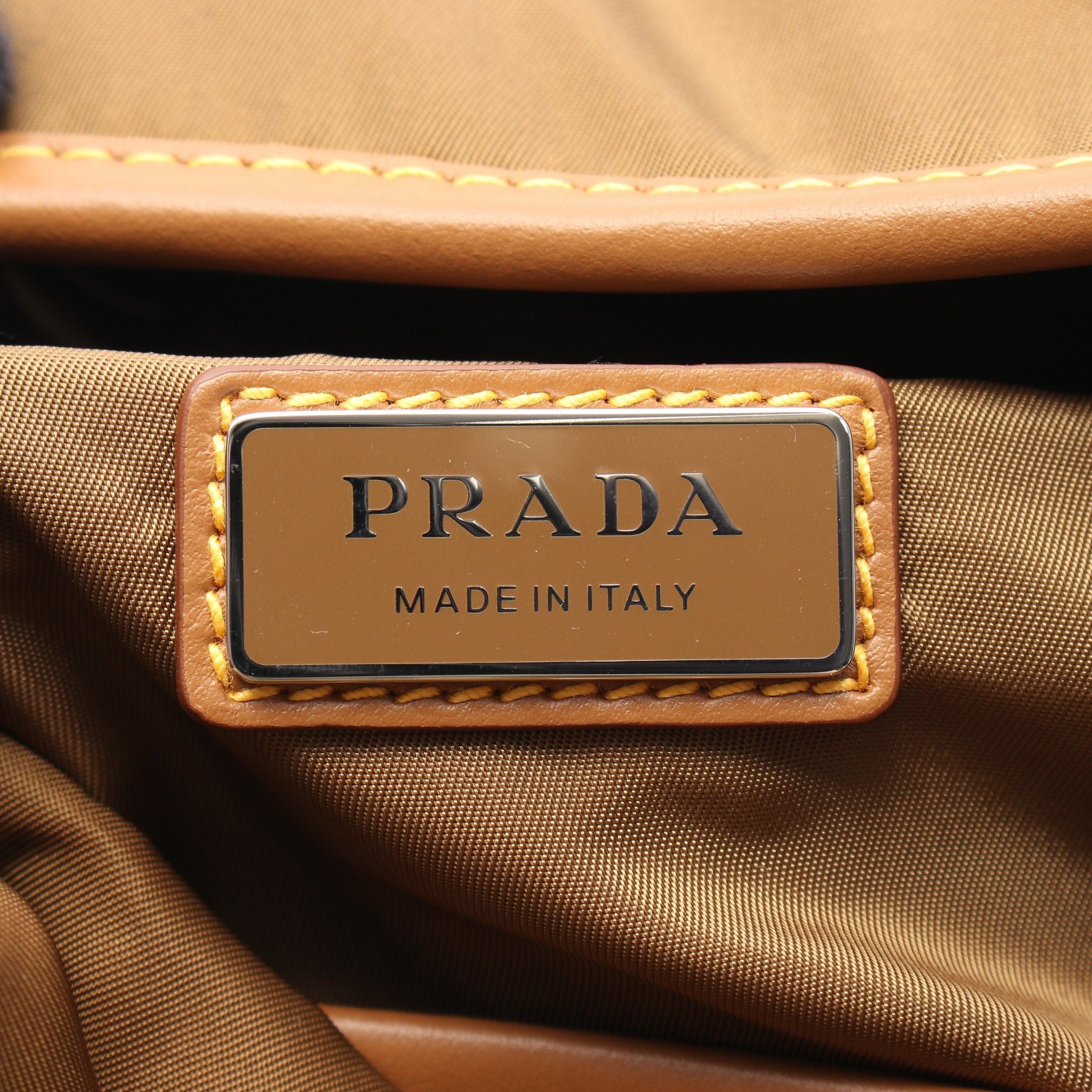 Prada Prada Backpack Rucksack Nylon Leather Brown Size ONE SIZE - 4 Thumbnail
