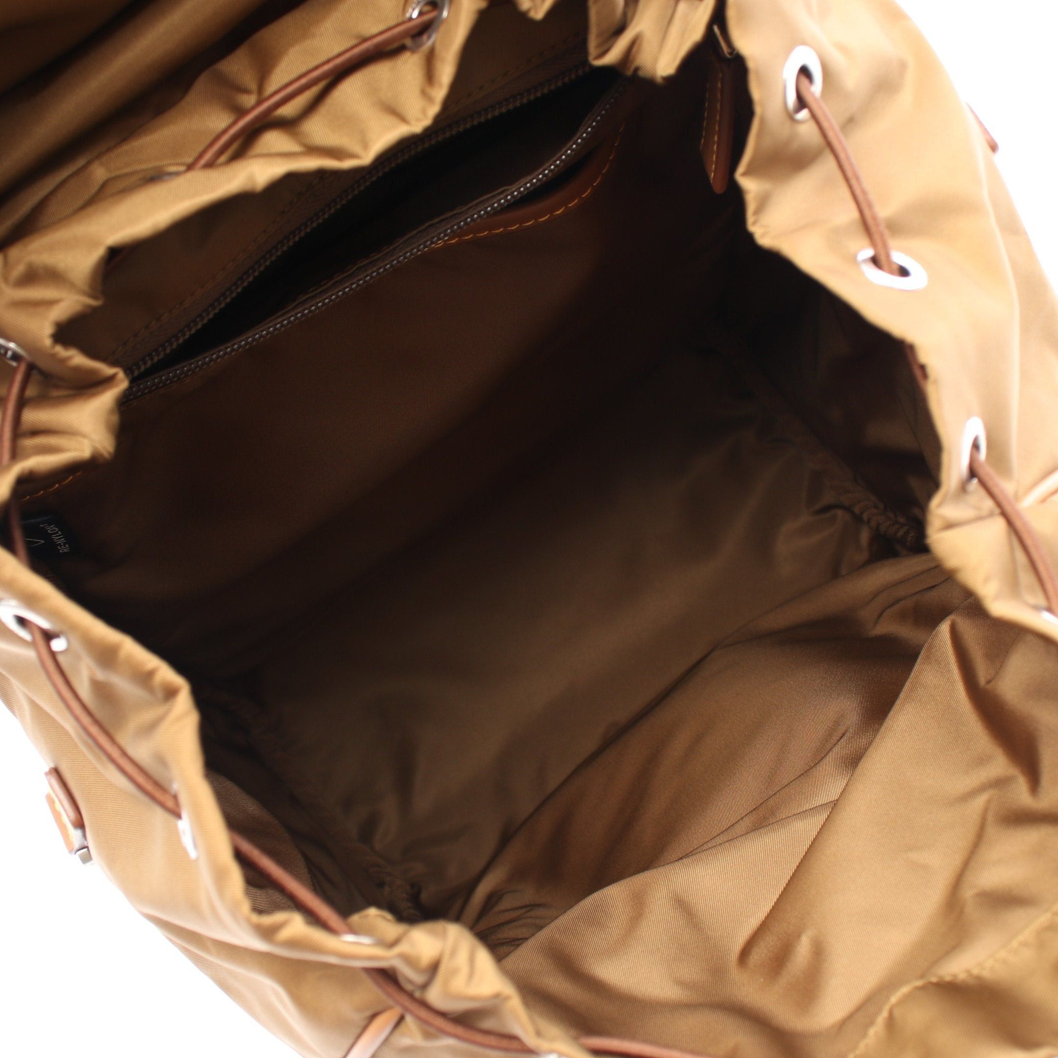 Prada Prada Backpack Rucksack Nylon Leather Brown Size ONE SIZE - 3 Thumbnail