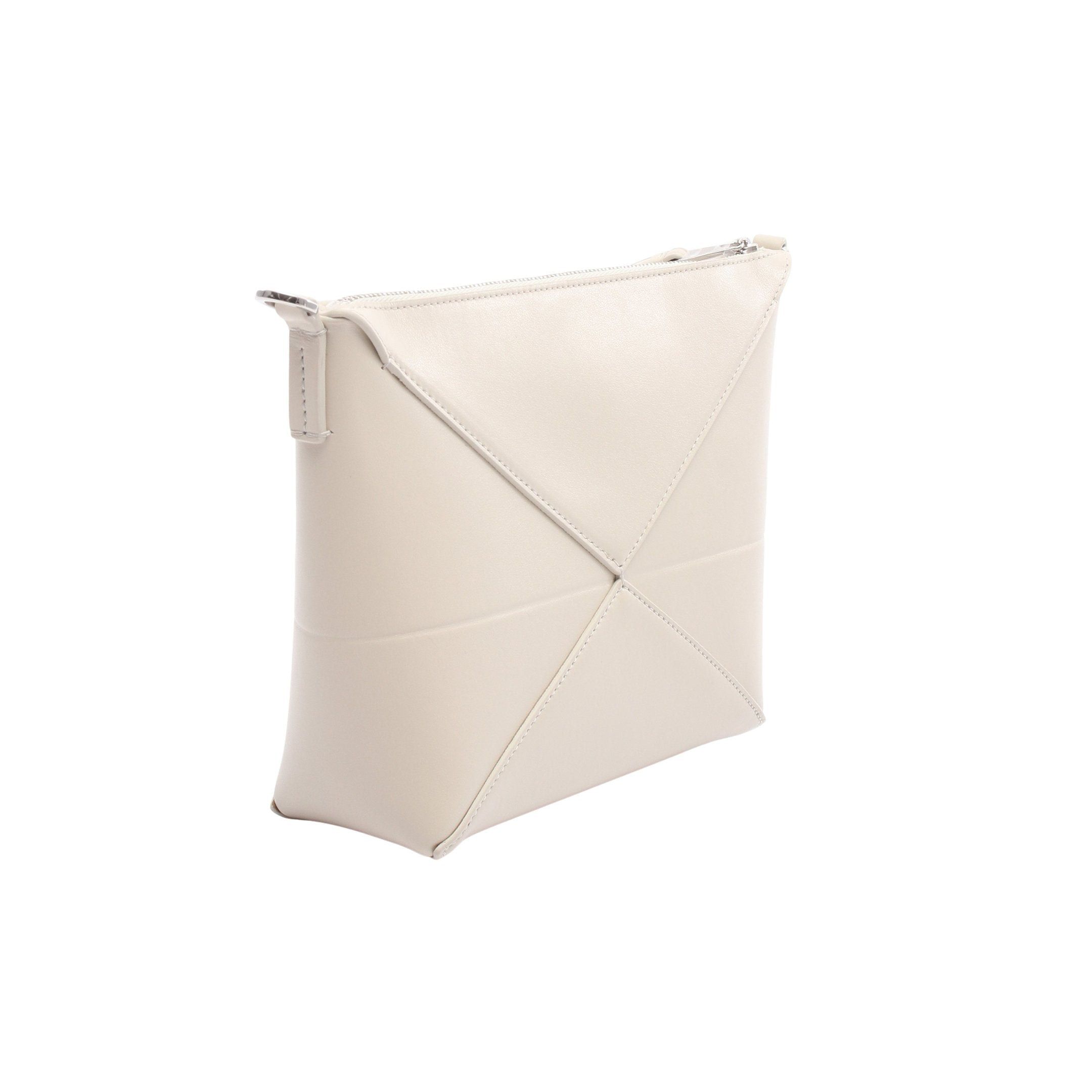 Loewe Loewe Puzzle Fold Pouch Clutch Bag Leather White Size ONE SIZE - 2 Thumbnail
