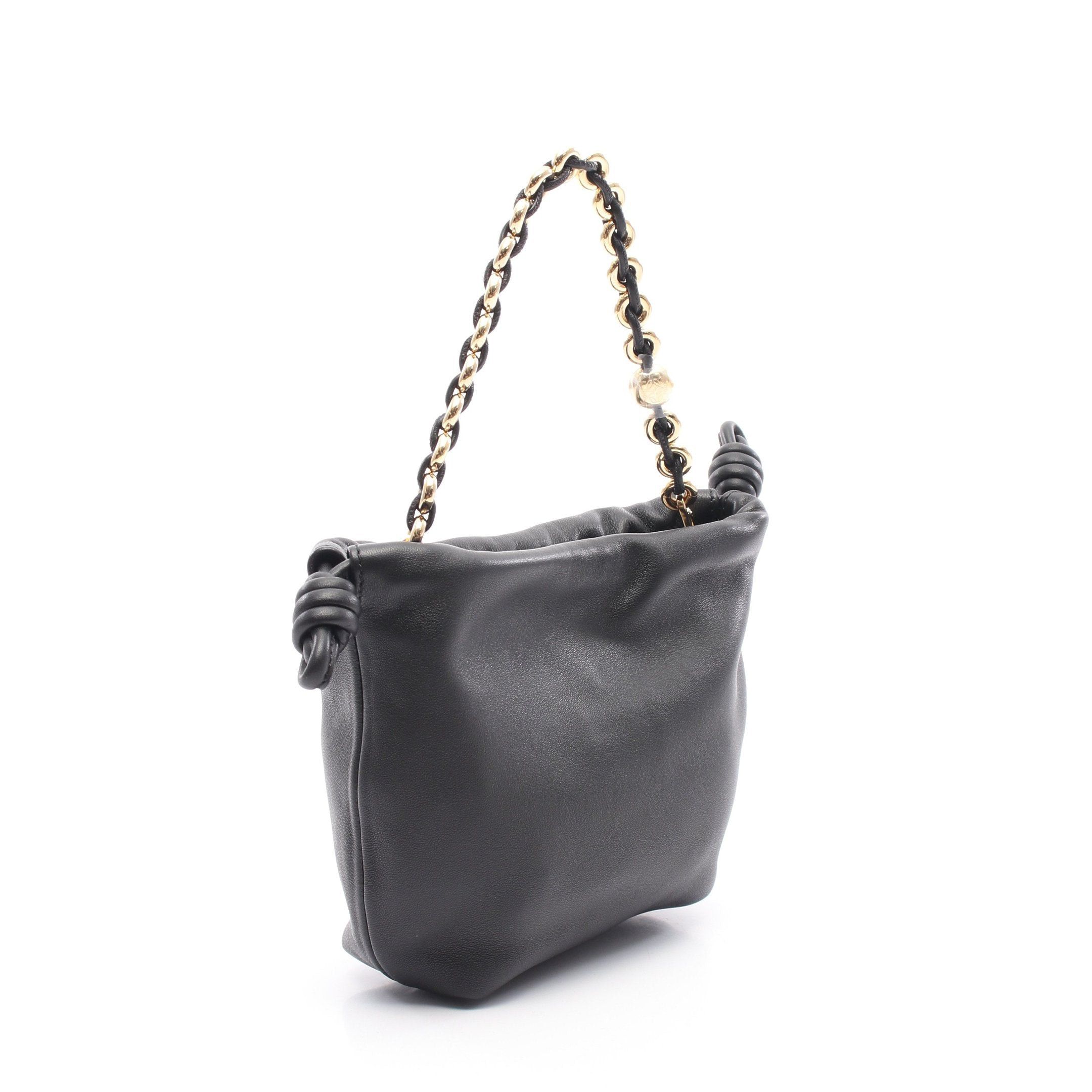 Loewe Loewe Flamenco Perth Bag Mini Handbag Leather Black Size ONE SIZE - 2 Thumbnail