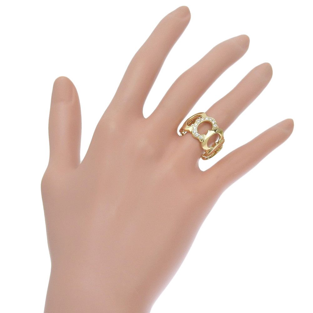 Cartier Cartier Cartier C de Cartier Au750 Diamond Ring Size 9.5 Metal Ring Size ONE SIZE - 2 Thumbnail