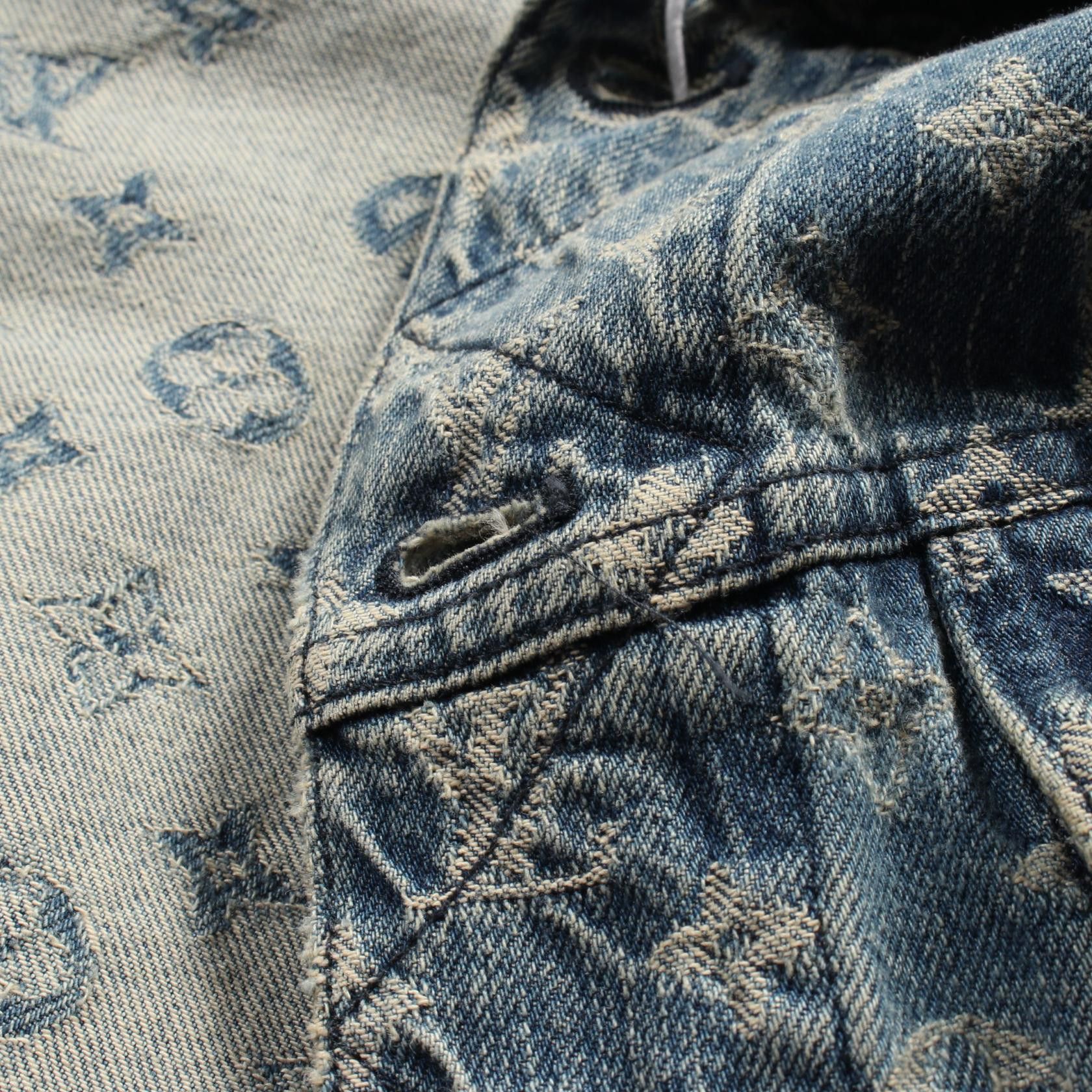 Louis Vuitton Louis Vuitton Louis Vuitton × Supreme Monogram Jacquard Cotton Jacket Limited Cotton Outerwear HDA91WALL Size ONE SIZE - 8 Thumbnail