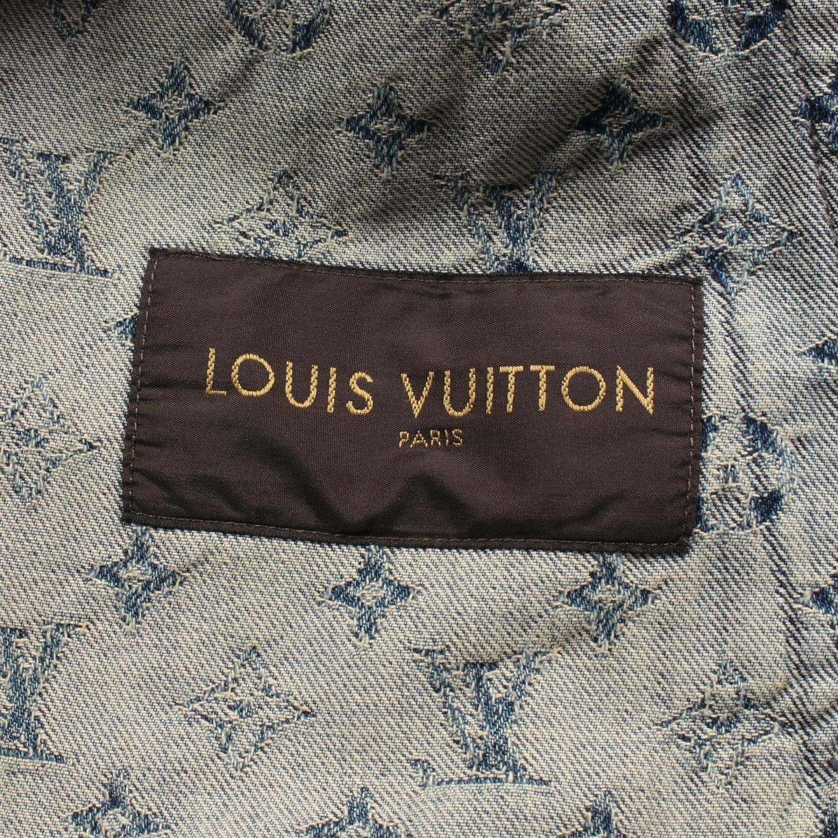 Louis Vuitton Louis Vuitton Louis Vuitton × Supreme Monogram Jacquard Cotton Jacket Limited Cotton Outerwear HDA91WALL Size ONE SIZE - 3 Thumbnail