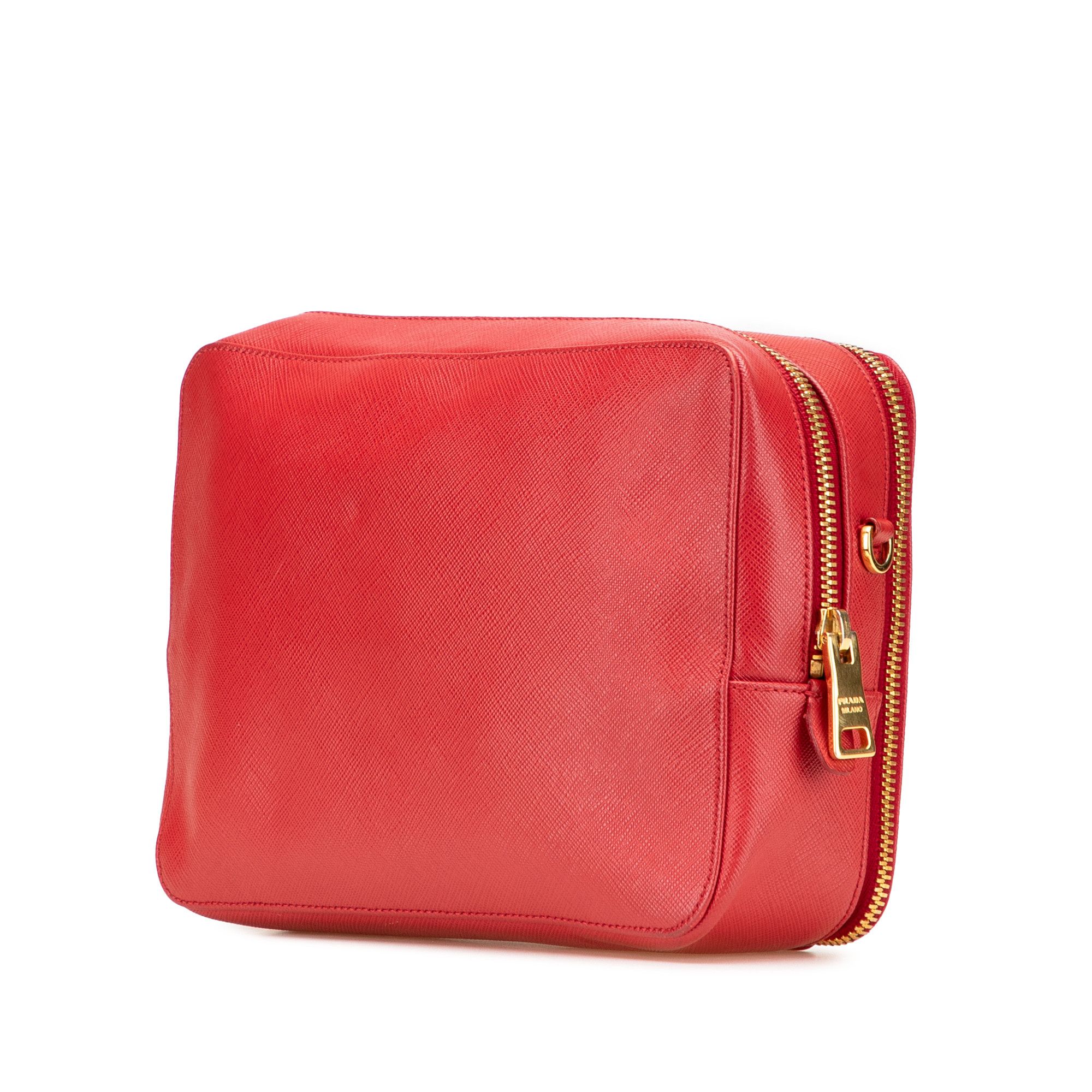 Prada Prada Saffiano Double Zip Crossbody Size ONE SIZE - 2 Thumbnail