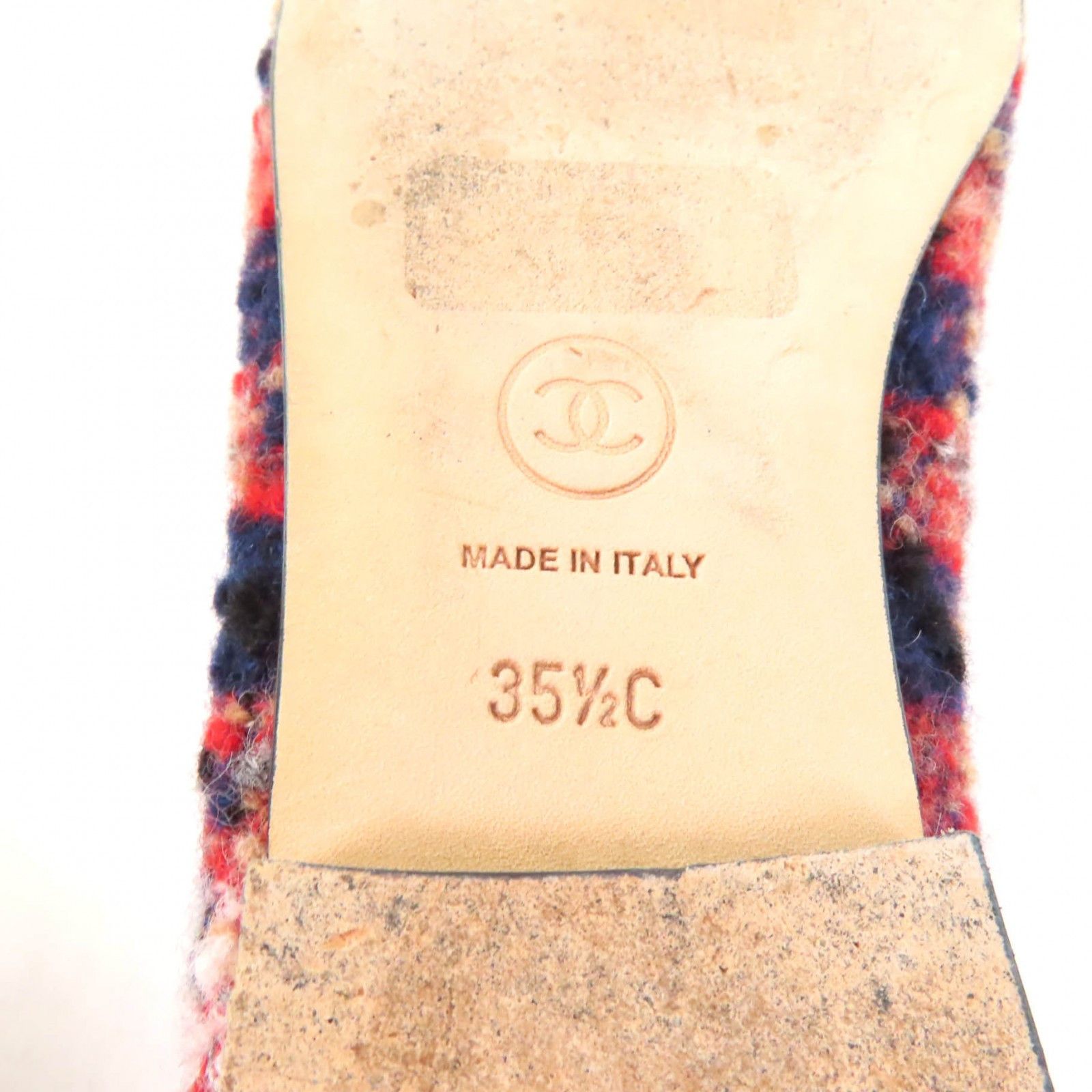 Chanel Chanel Chanel COCO Mark Ballerina Tweed Leather Flats Leather Shoes DUTY FREE for USA Size ONE SIZE - 12 Thumbnail