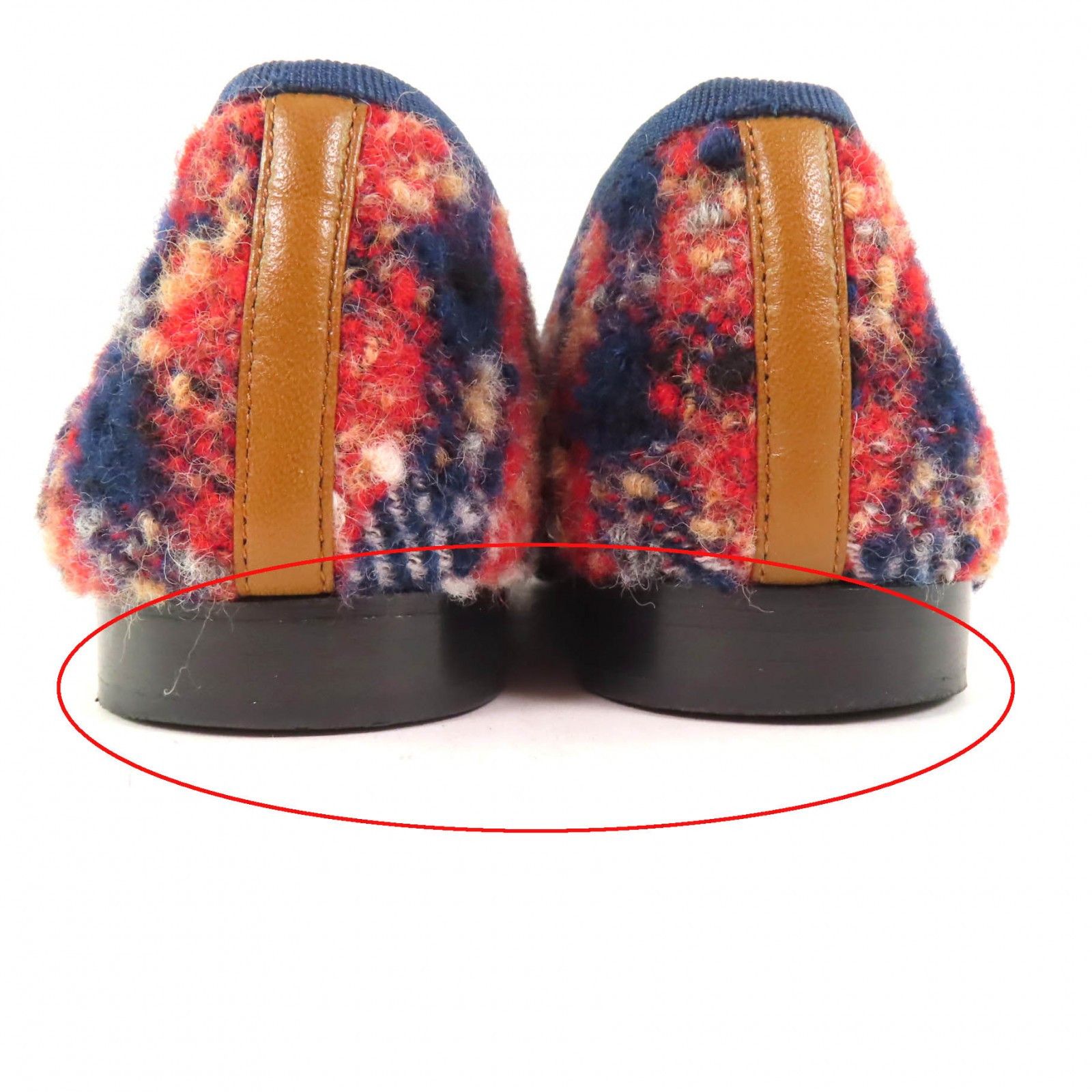 Chanel Chanel Chanel COCO Mark Ballerina Tweed Leather Flats Leather Shoes DUTY FREE for USA Size ONE SIZE - 14 Thumbnail
