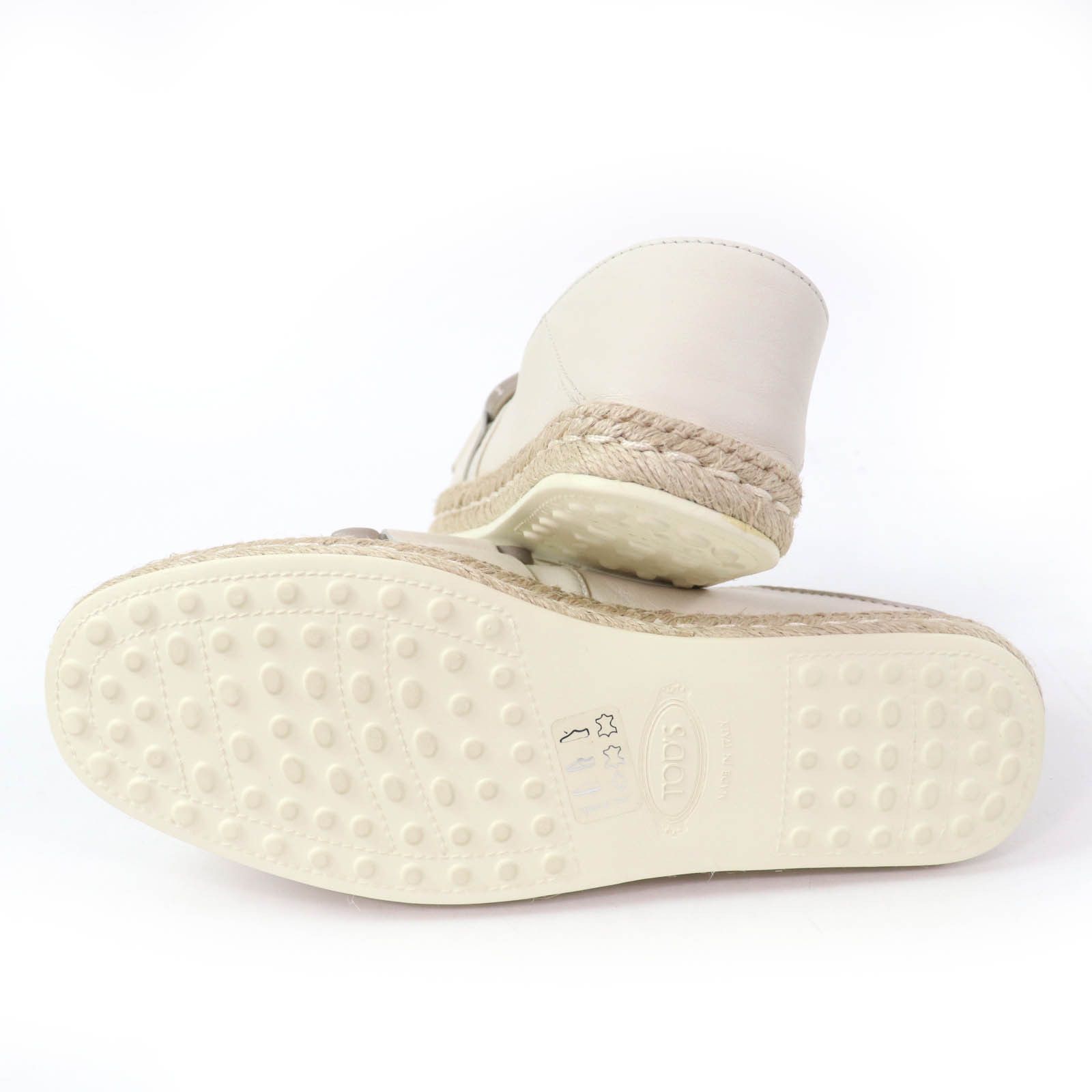 Tod's Tod's Tod’s KATE 2WAY Leather 2way Espadrilles Leather Shoes DUTY FREE for USA Size ONE SIZE - 7 Thumbnail