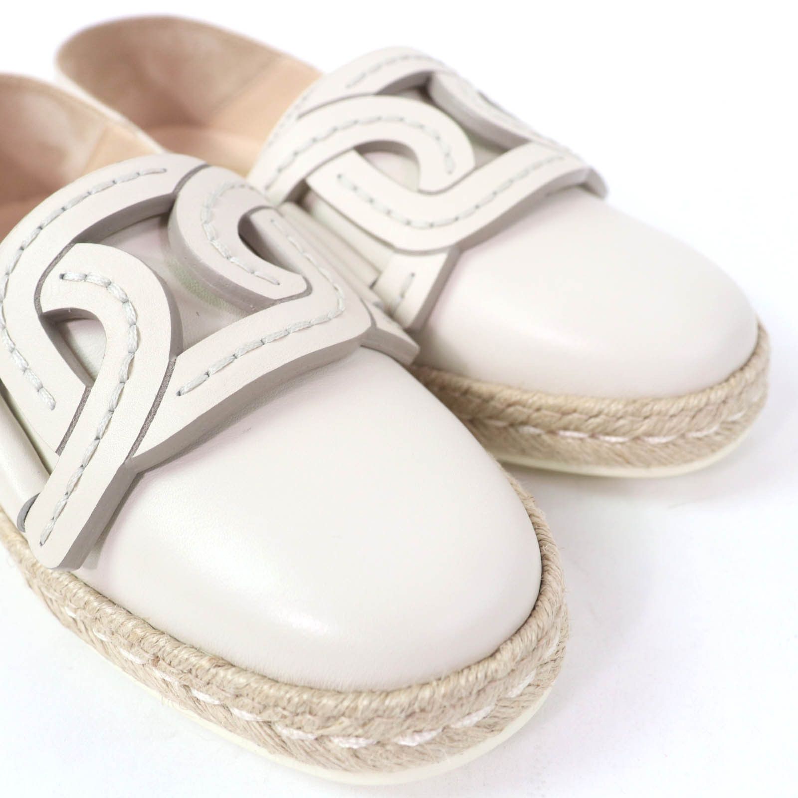 Tod's Tod's Tod’s KATE 2WAY Leather 2way Espadrilles Leather Shoes DUTY FREE for USA Size ONE SIZE - 8 Thumbnail