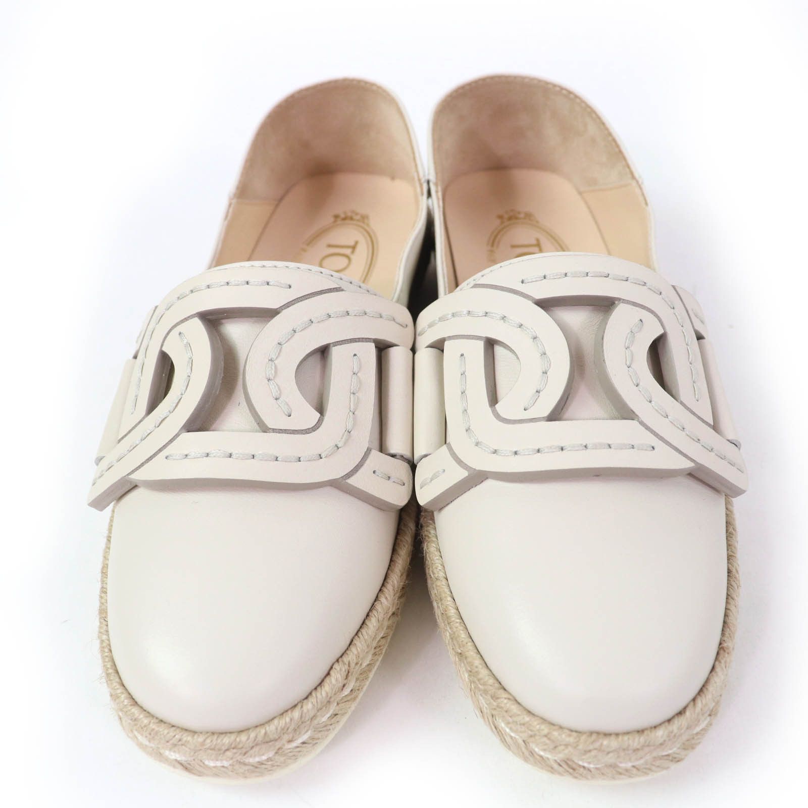 Tod's Tod's Tod’s KATE 2WAY Leather 2way Espadrilles Leather Shoes DUTY FREE for USA Size ONE SIZE - 4 Thumbnail