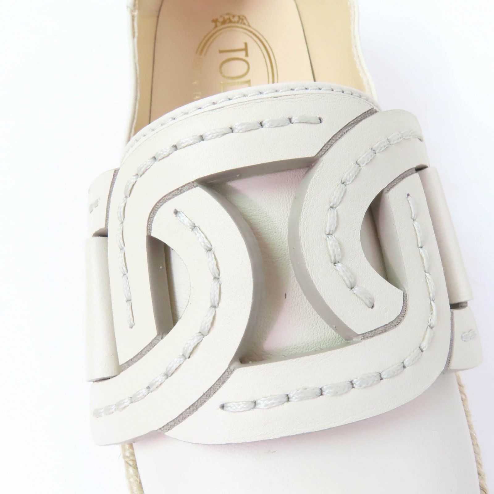 Tod's Tod's Tod’s KATE 2WAY Leather 2way Espadrilles Leather Shoes DUTY FREE for USA Size ONE SIZE - 9 Thumbnail