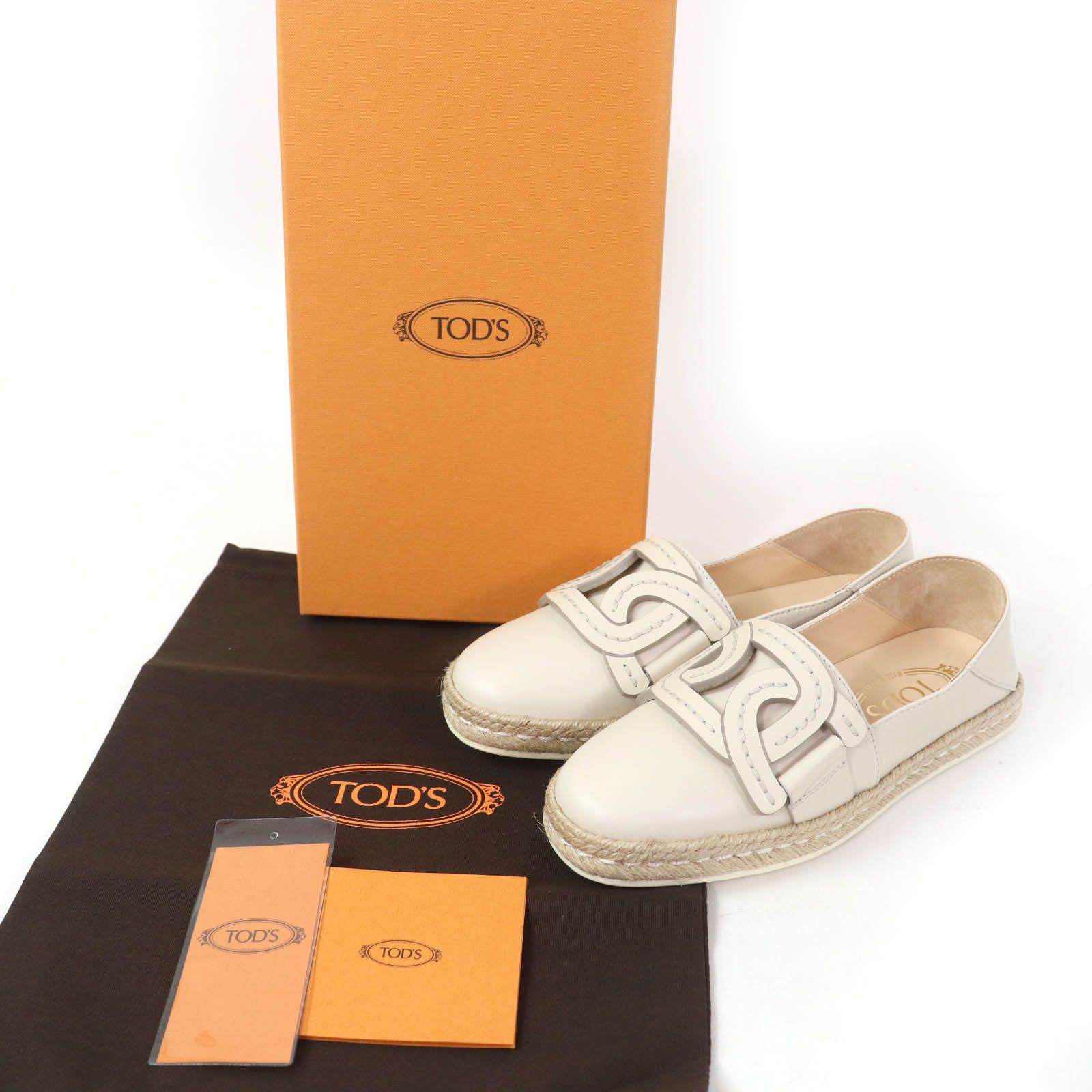 Tod's Tod's Tod’s KATE 2WAY Leather 2way Espadrilles Leather Shoes DUTY FREE for USA Size ONE SIZE - 2 Thumbnail