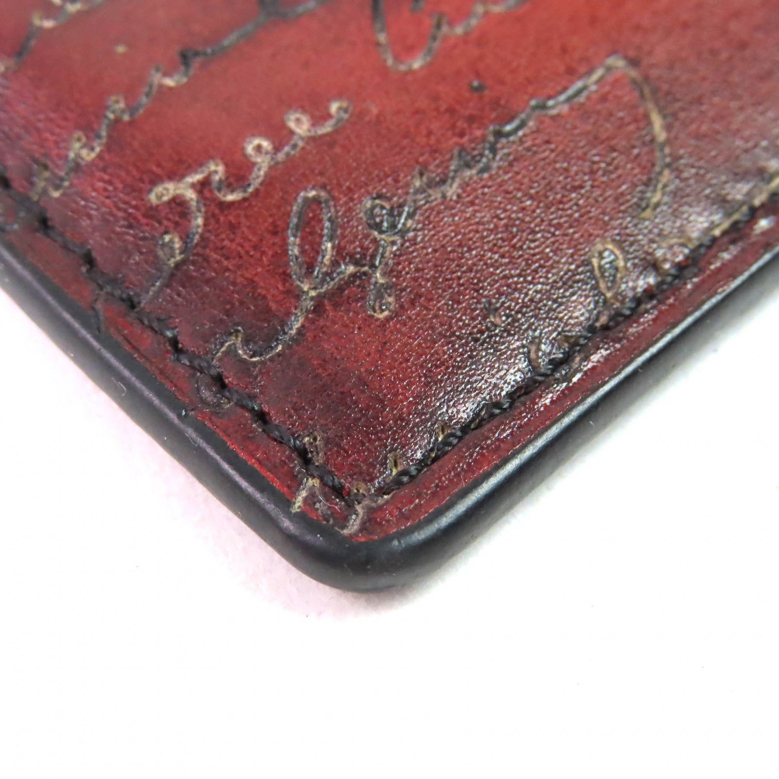 Other Other Berluti Pass case Calligraphy Leather Card Case Leather Card Case DUTY FREE for USA Size ONE SIZE - 4 Thumbnail