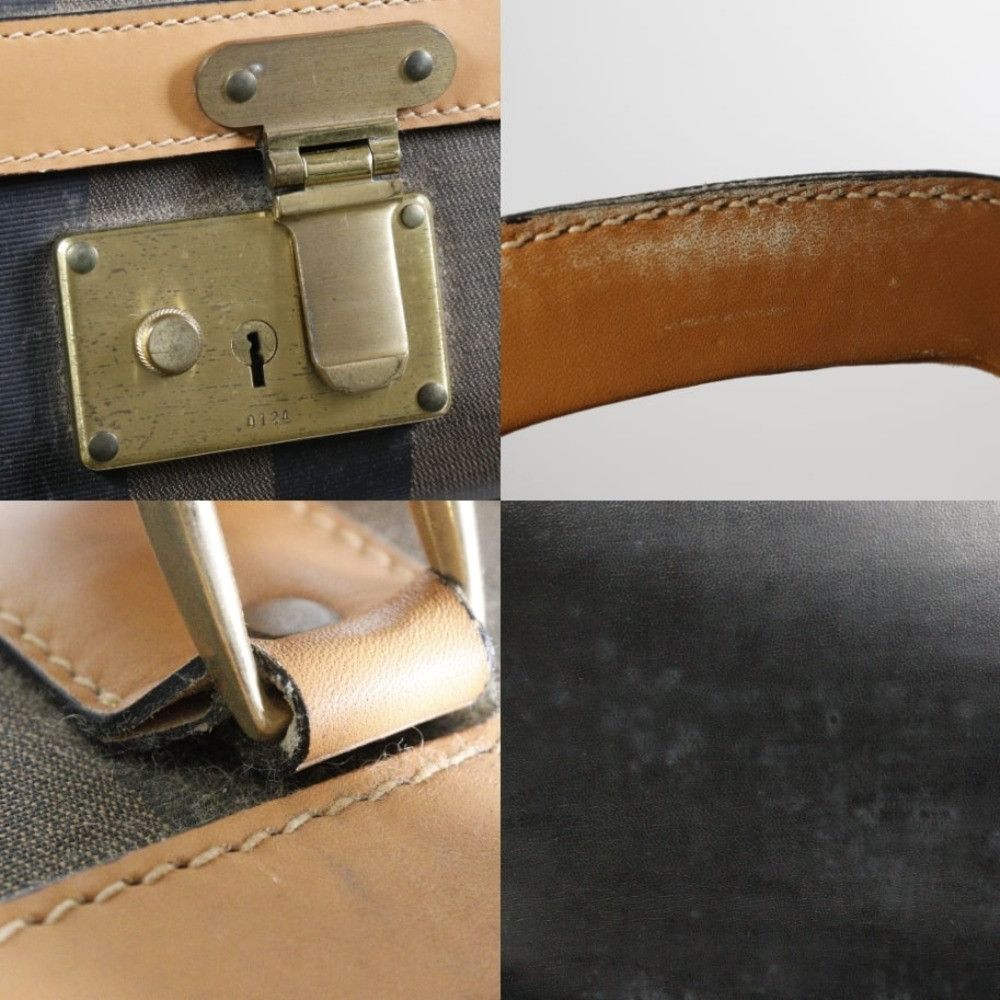 Fendi Fendi Fendi Pequin PVC Leather Bag Leather Travel Bag DUTY FREE for USA Size ONE SIZE - 9 Thumbnail
