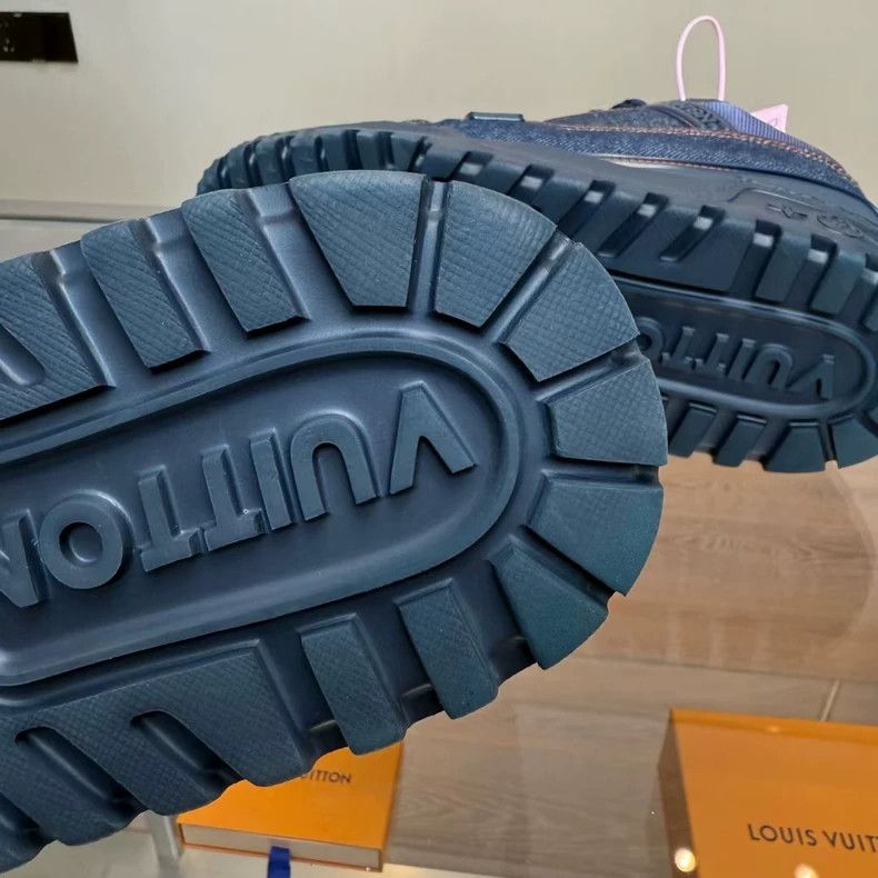 Louis Vuitton Louis Vuitton LV Trainer Maxi Denim Sneakers Size US 7.5 / EU 40-41 - 9 Thumbnail