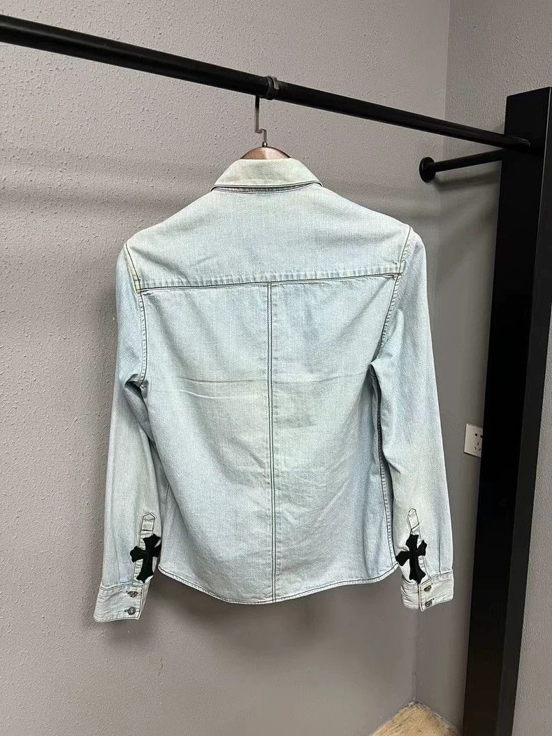 Chrome Hearts Chrome Hearts Denim Long Sleeve Shirt Size US S / EU 44-46 / 1 - 2 Thumbnail