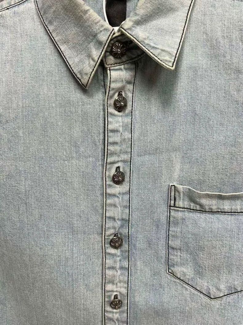 Chrome Hearts Chrome Hearts Denim Long Sleeve Shirt Size US S / EU 44-46 / 1 - 3 Thumbnail