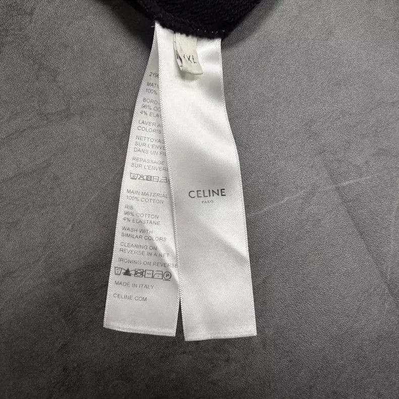 Celine Celine Rhinestone Logo Sweatshirt in Black Size US XXL / EU 58 / 5 - 5 Thumbnail