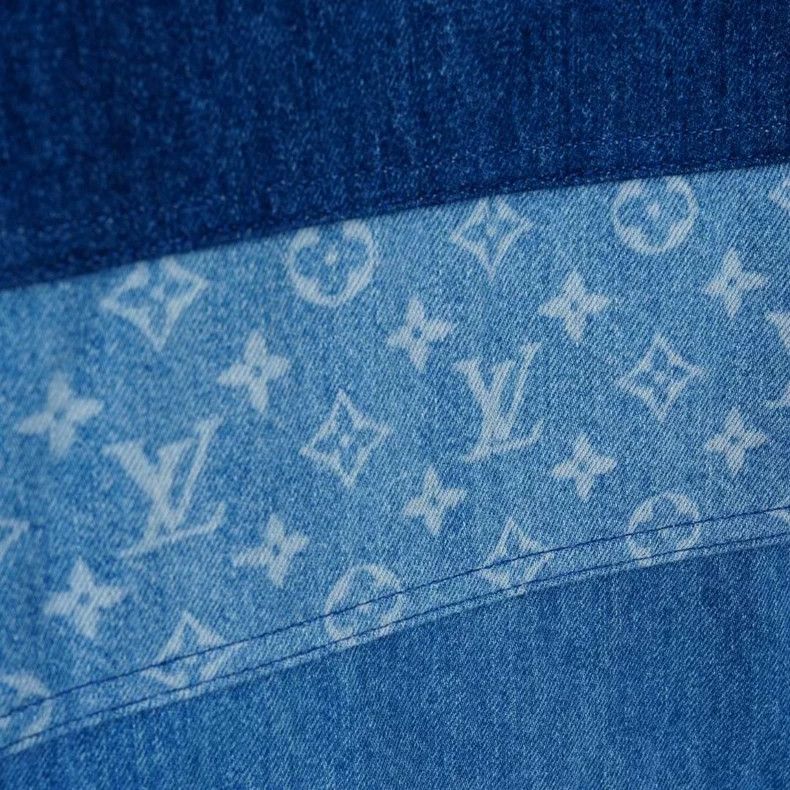 Louis Vuitton Louis Vuitton Denim Polo Shirt with Stripes Size US S / EU 44-46 / 1 - 5 Thumbnail