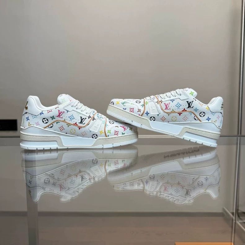 Louis Vuitton Louis Vuitton LV Trainer Multicolor Sneakers Size US 6 / EU 39 - 4 Thumbnail