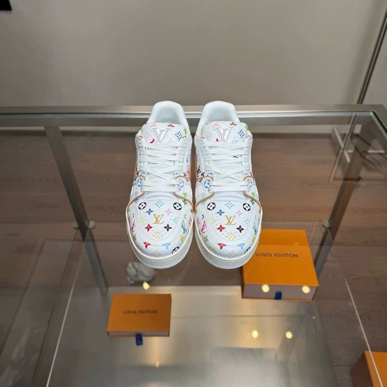 Louis Vuitton Louis Vuitton LV Trainer Multicolor Sneakers Size US 6 / EU 39 - 8 Thumbnail