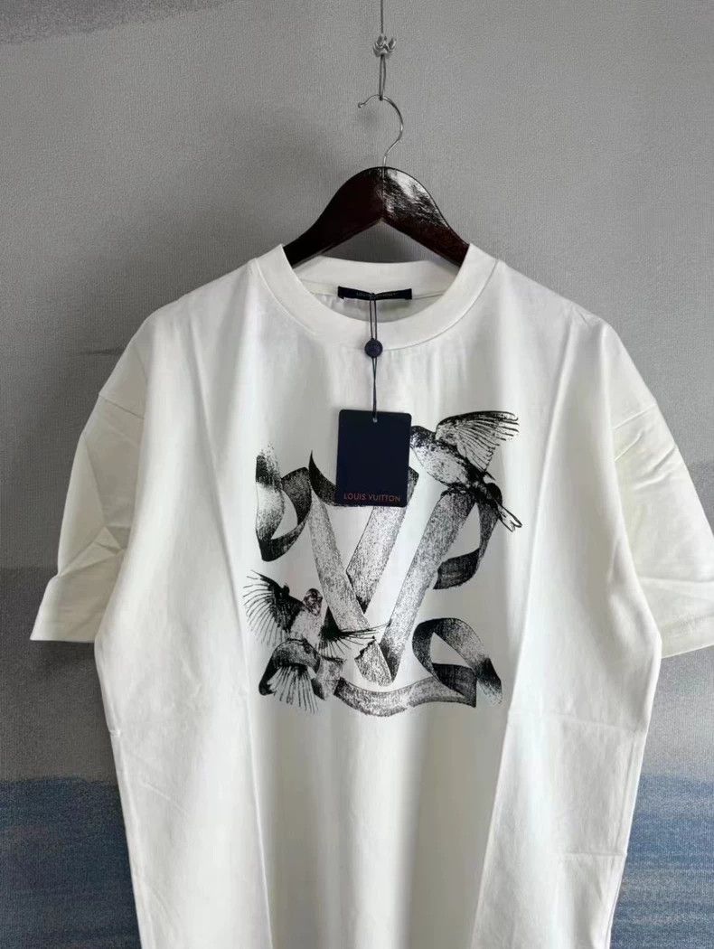 Louis Vuitton Louis Vuitton Short Sleeve Shirt with Dove Pattern Size US XL / EU 56 / 4 - 2 Thumbnail