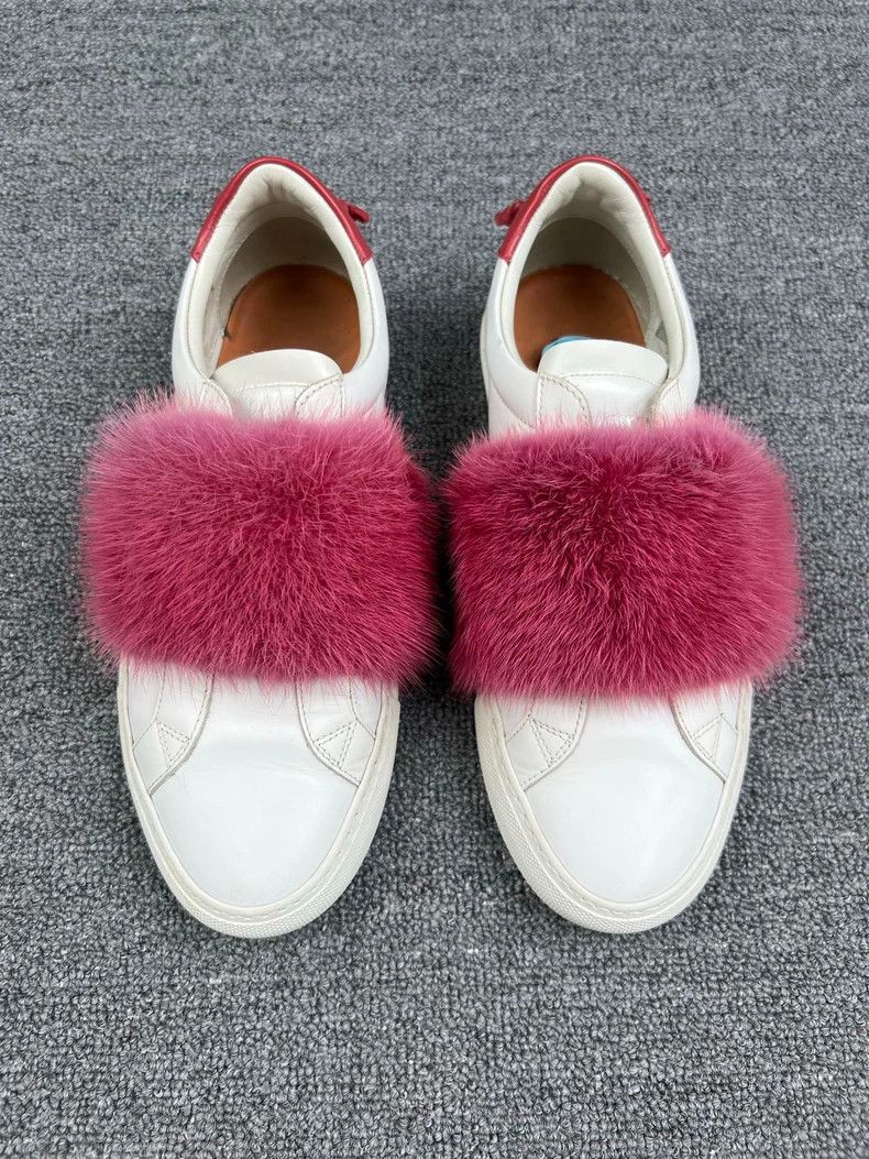 Givenchy Givenchy Pink Fur Sneakers Size 38 Size US 7 / EU 40 - 3 Thumbnail