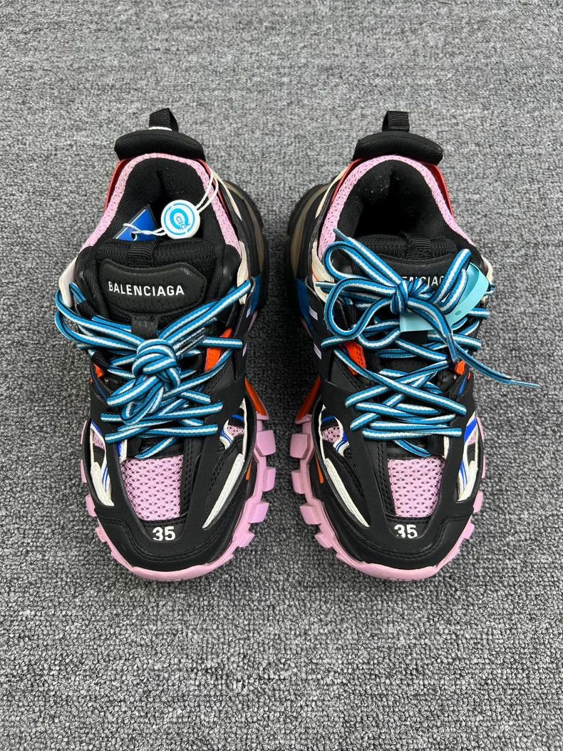Balenciaga Balenciaga Black Pink Chunky Sneakers Size US 5 / EU 37 - 3 Thumbnail
