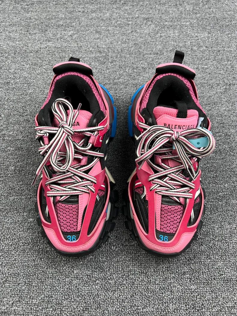 Balenciaga Balenciaga Pink Track Sneakers Size 36 Size US 5 / EU 37 - 3 Thumbnail
