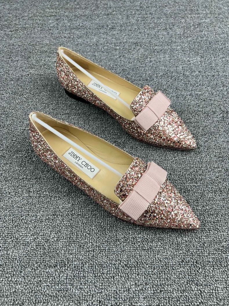 Jimmy Choo Jimmy Choo Glitter Flats Size 36.5 Size US 6.5 / EU 39-40 - 2 Thumbnail