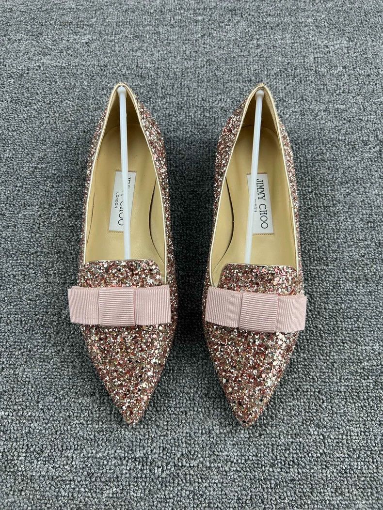 Jimmy Choo Jimmy Choo Glitter Flats Size 36.5 Size US 6.5 / EU 39-40 - 3 Thumbnail