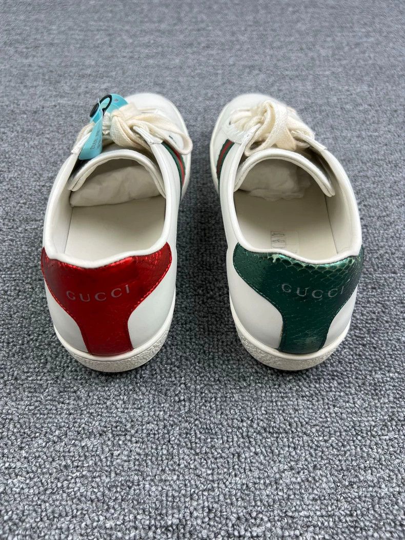 Gucci Gucci Classic White Sneakers with Bee Embroidery Size US 6.5 / EU 39-40 - 4 Thumbnail