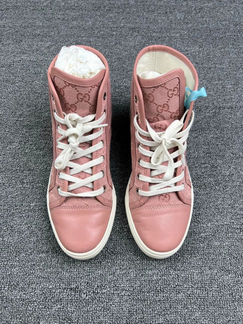 Gucci Gucci Pink High-Top Sneakers Size 36.5 Size US 6.5 / EU 39-40 - 3 Thumbnail
