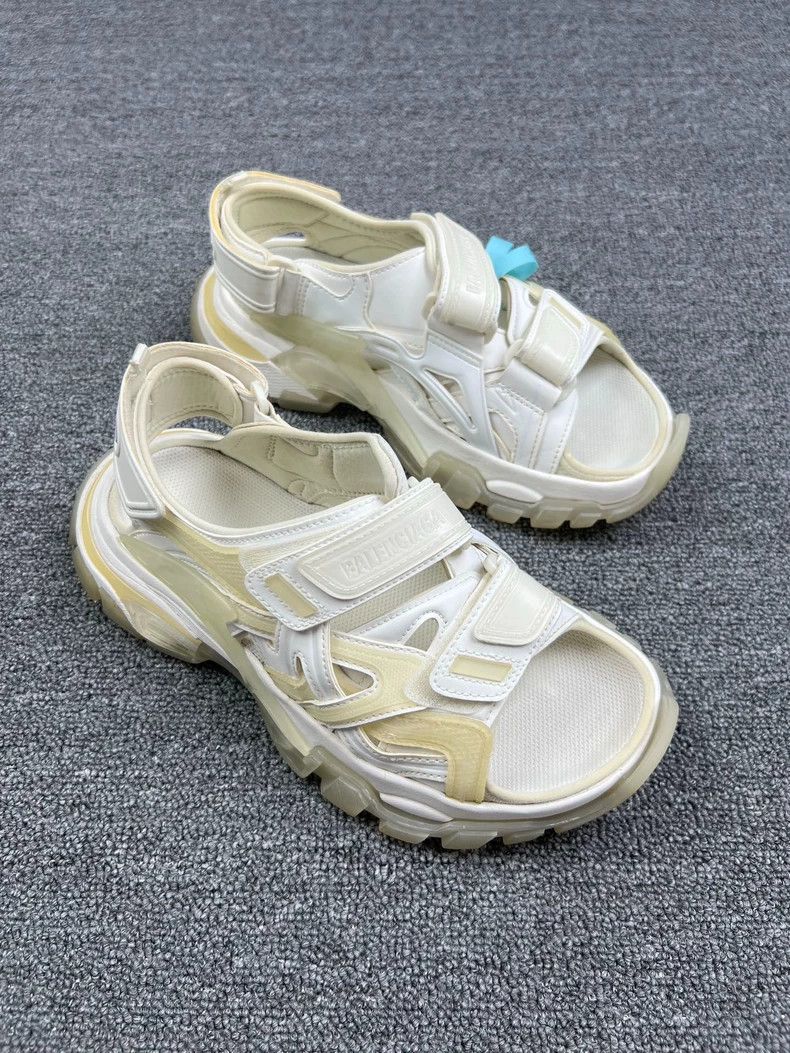 Balenciaga Balenciaga Classic Track Sandals in Beige Size US 6.5 / EU 39-40 - 2 Thumbnail