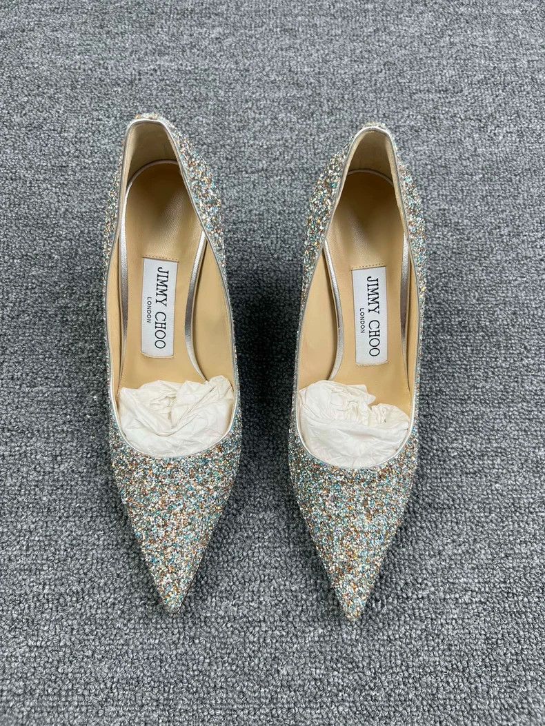 Jimmy Choo Jimmy Choo Glitter High Heels Size 34.5 Size US 5.5 / EU 38 - 3 Thumbnail