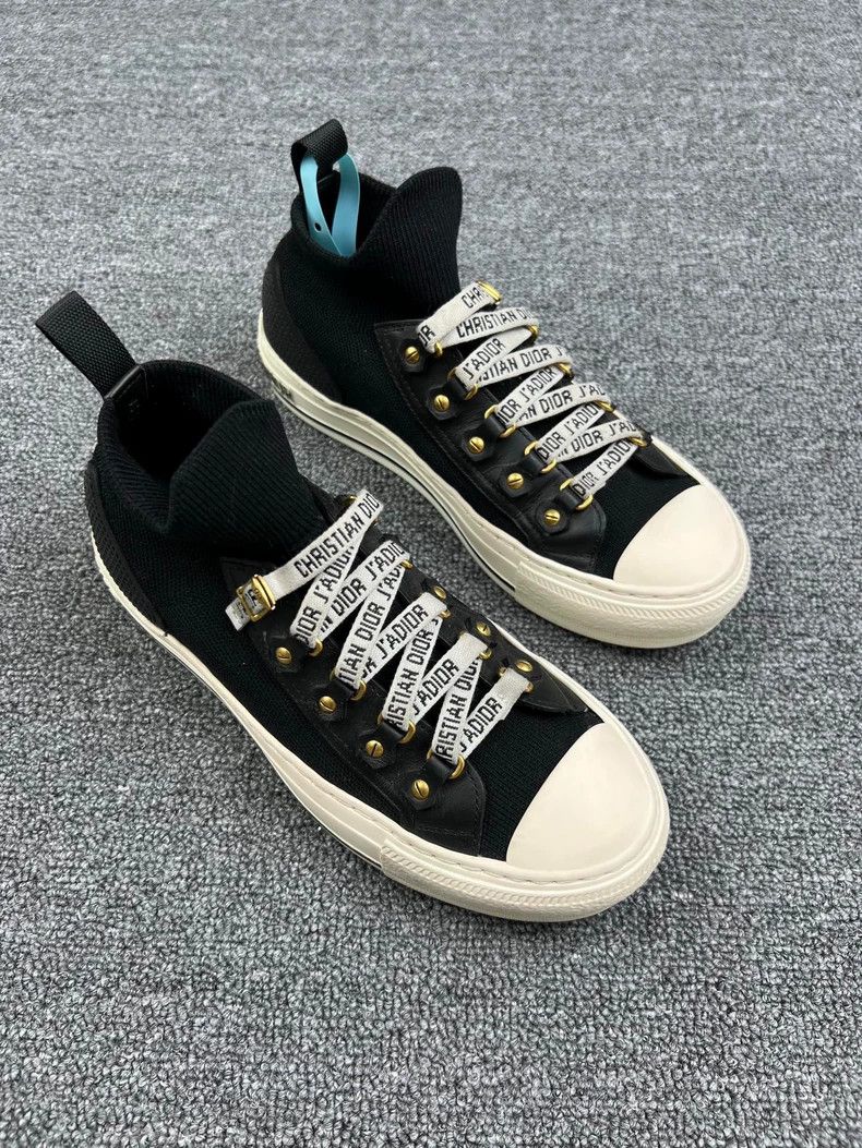 Dior Dior Black and White Striped Sneakers Size US 5.5 / EU 38 - 2 Thumbnail