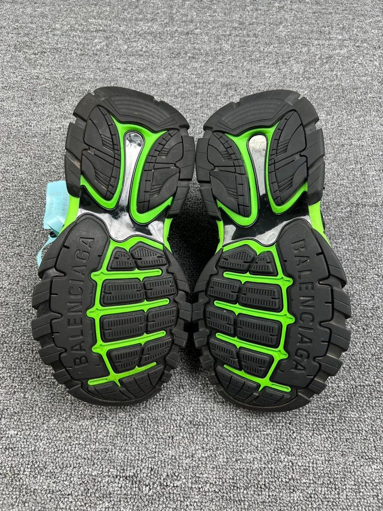 Balenciaga Balenciaga Black Green Track Sandals Size 37 Size US 6.5 / EU 39-40 - 5 Thumbnail