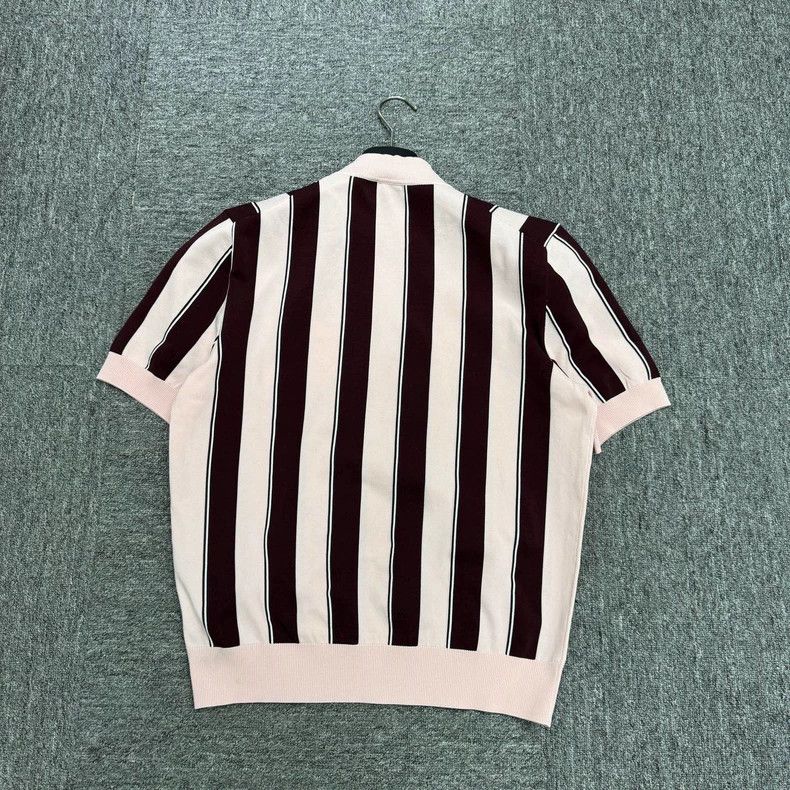 Prada Prada Three-Color Stripe Short Sleeve Knit Size US L / EU 52-54 / 3 - 2 Thumbnail