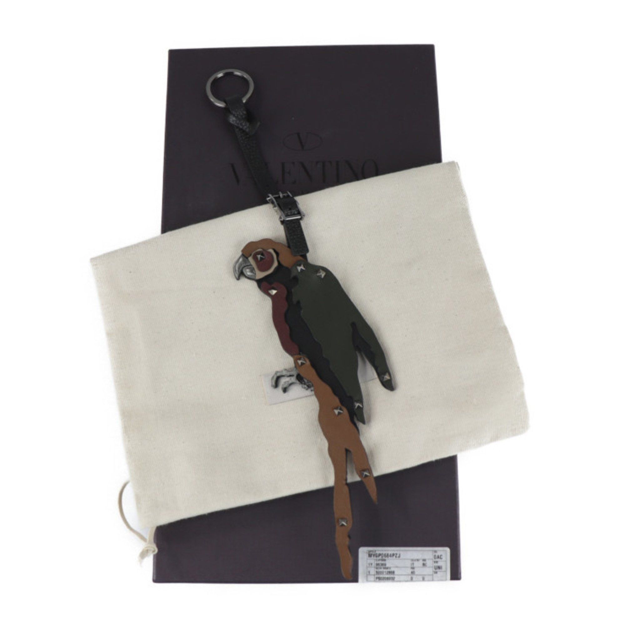 Valentino Valentino Garavani Bag Charm Keychain MY0P0684PZJ Parrot Bird Animal Keyring Size ONE SIZE - 8 Thumbnail